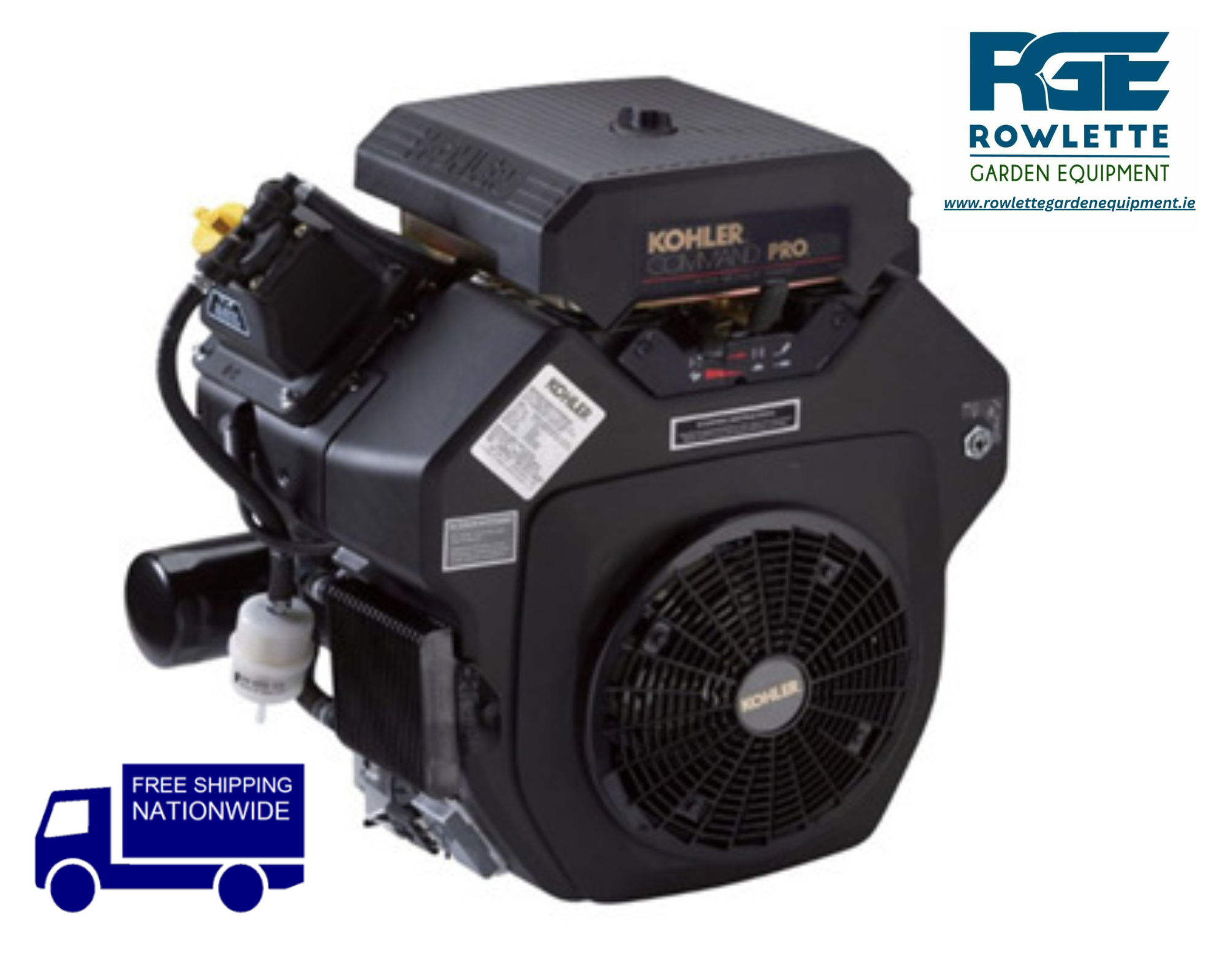 25hp Kohler Command pro Petrol Horizontal engine