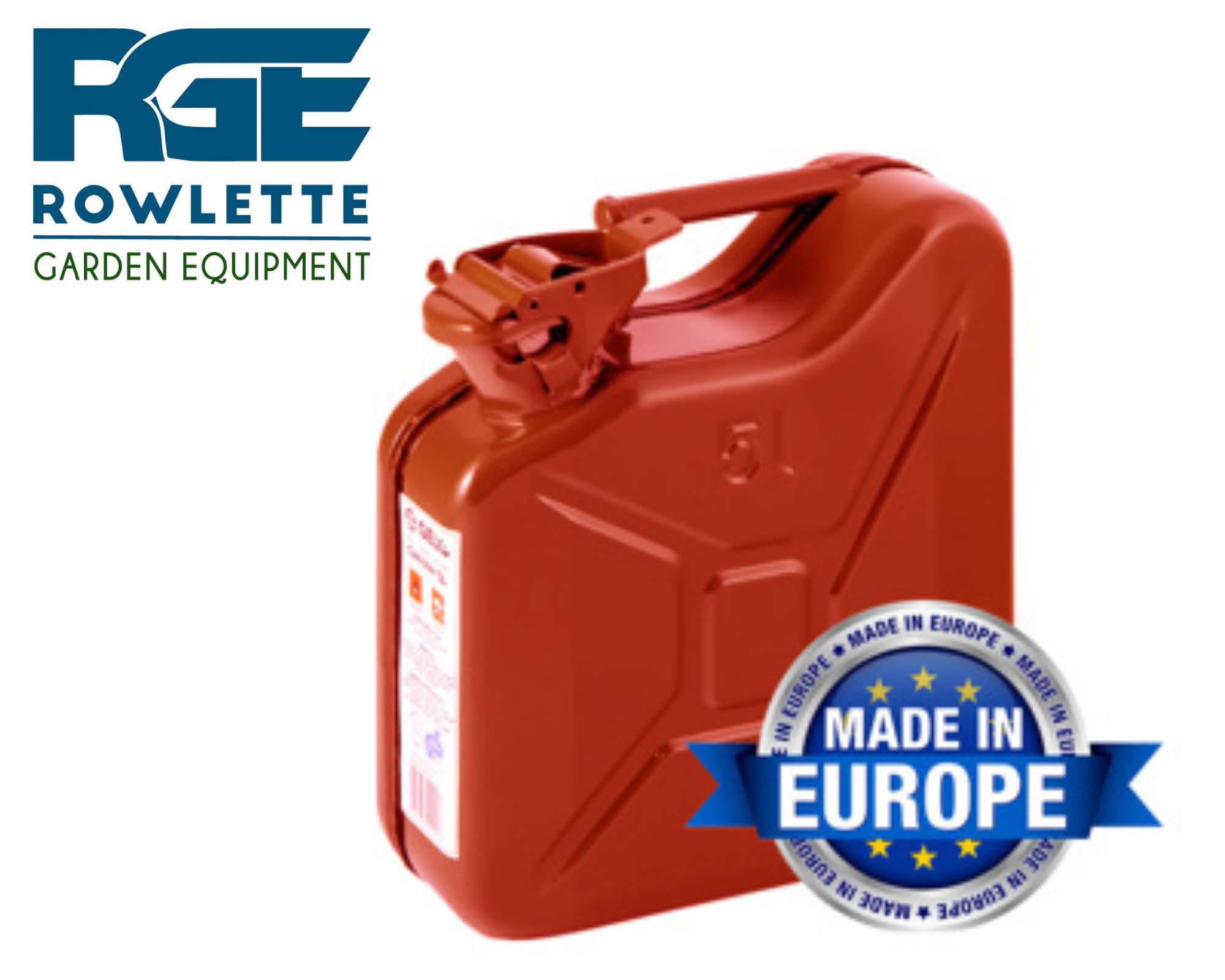 5 LITRE RED METAL JERRY CAN - PREMIUM QUALITY