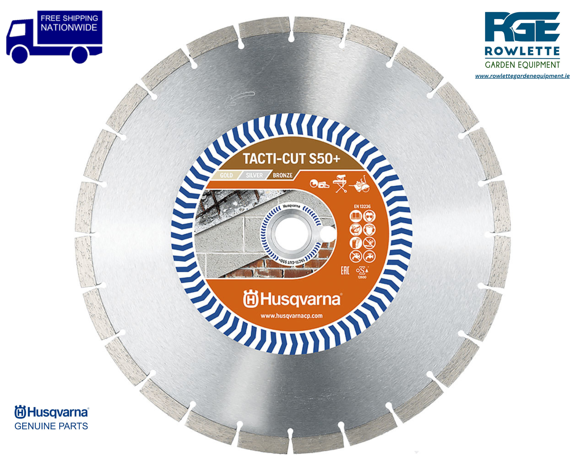 Genuine Husqvarna 14" TACTI-CUT S50 Diamond Blade