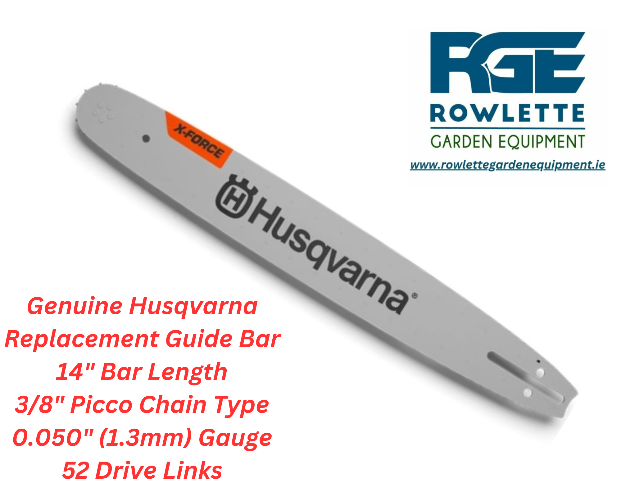 Husqvarna 14" 3/8P" 0.050" 1.3mm Guide Bar