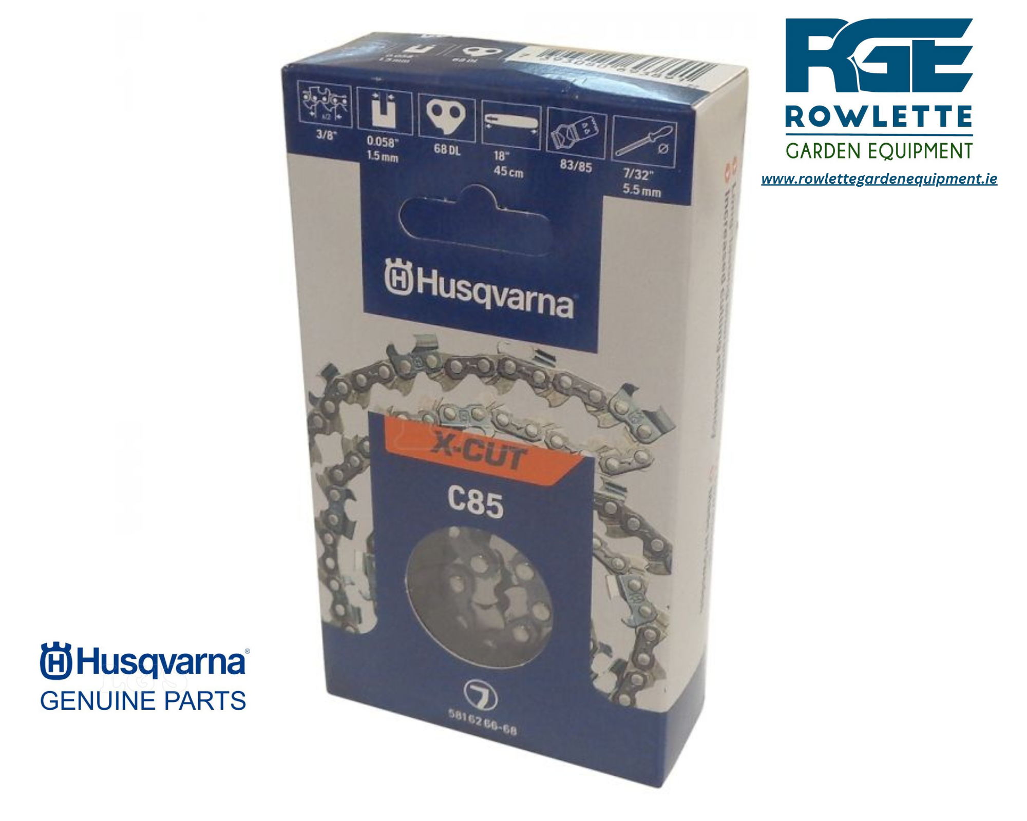 Husqvarna Chainsaw Chain 24" X-CUT C85 Chisel 3/8" 1.5mm