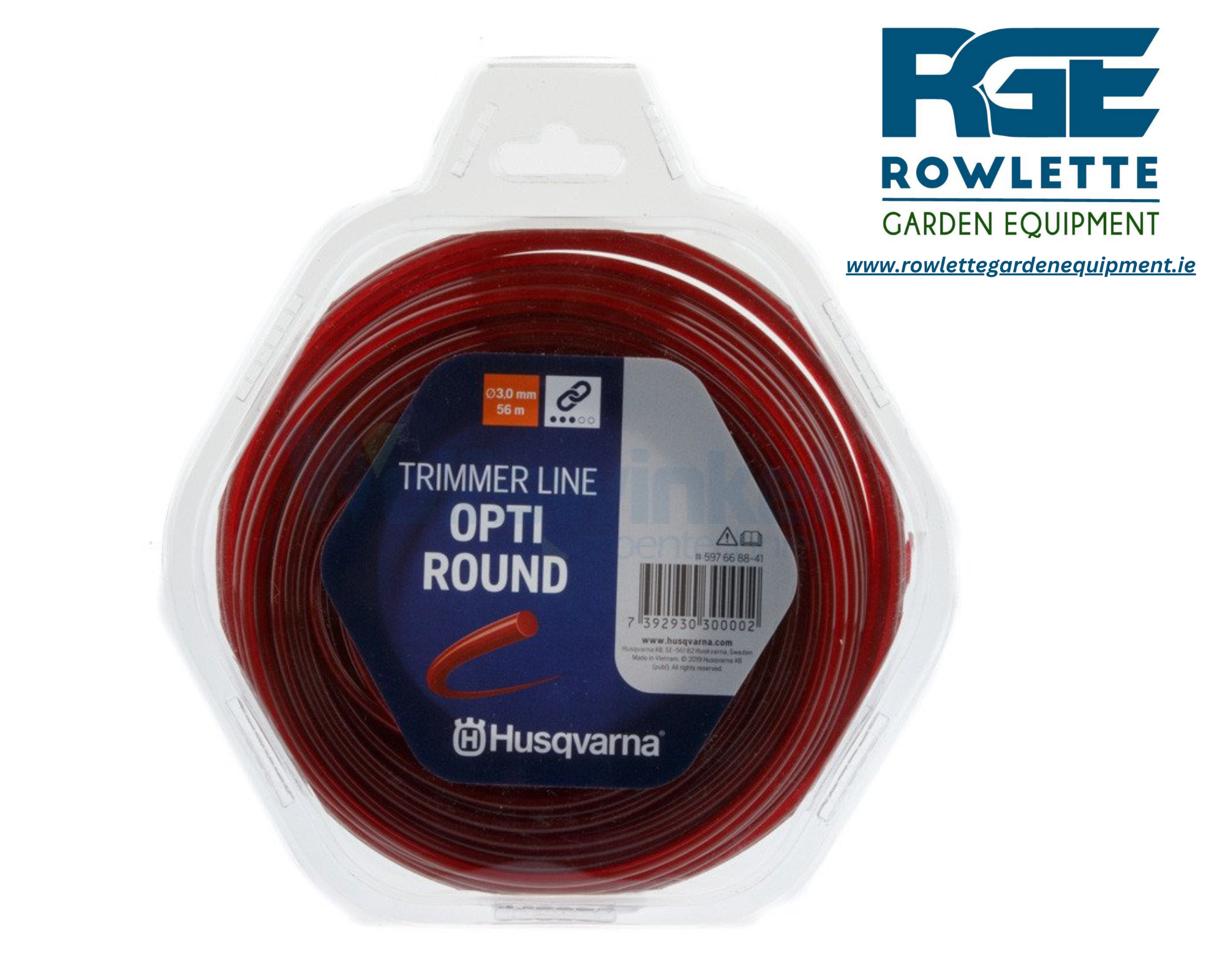 Husqvarna Brushcutter Opti Round 3.0 mm 56 m Red Line Trimmer