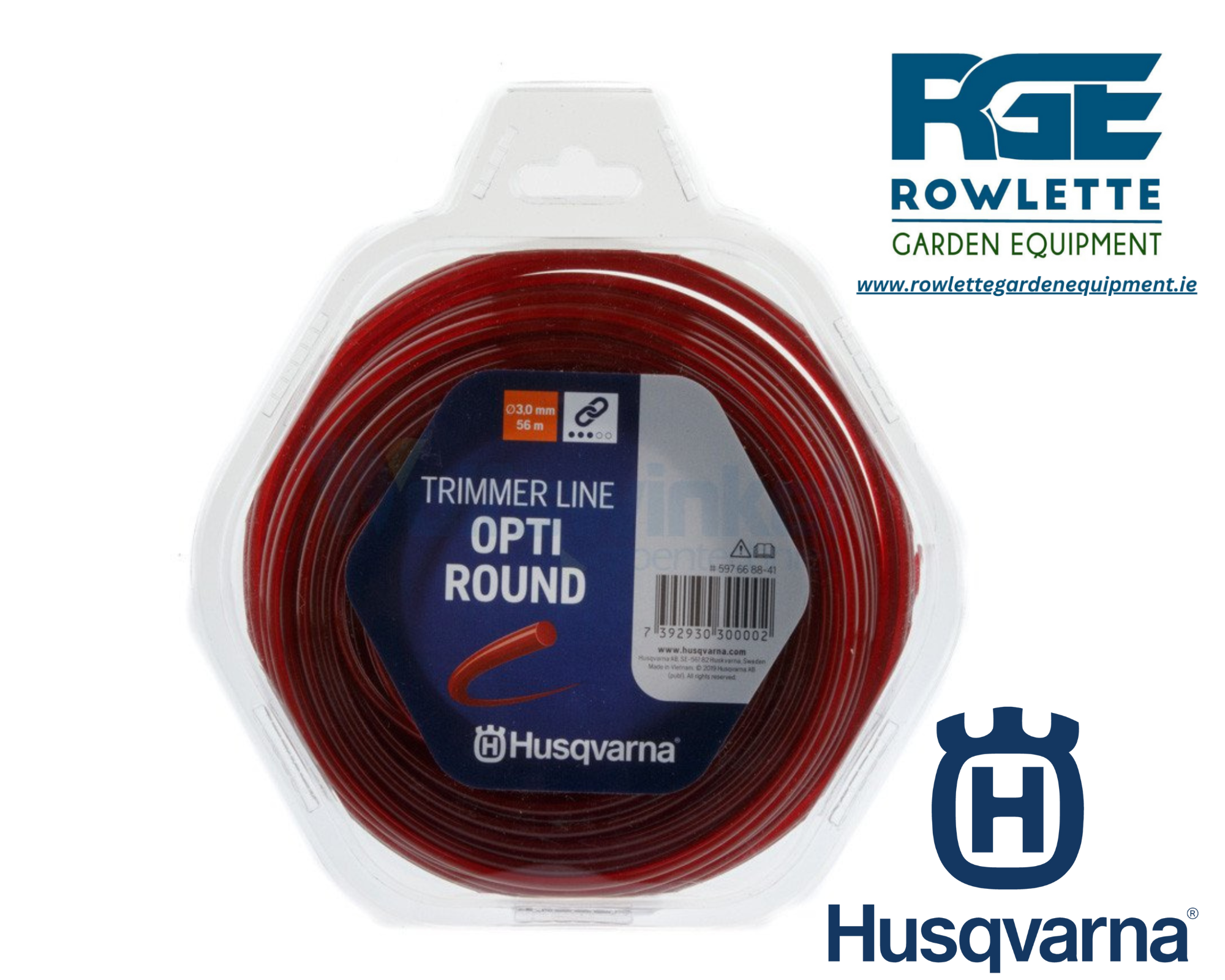 Husqvarna Brushcutter Opti Round 3.0 mm 56 m Red Line Trimmer