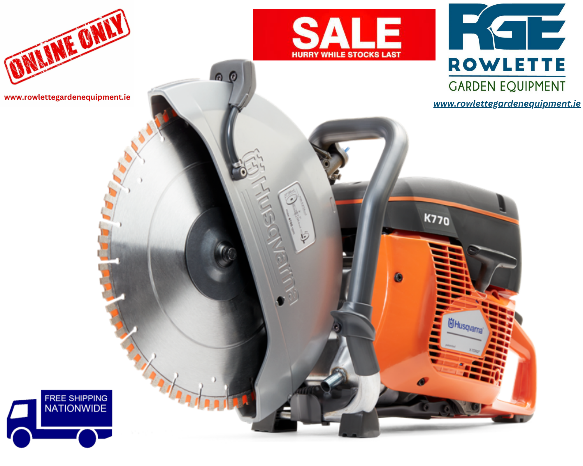 Husqvarna Power Cutter K 770 14 inch (BODY ONLY) FREE DELIVERY