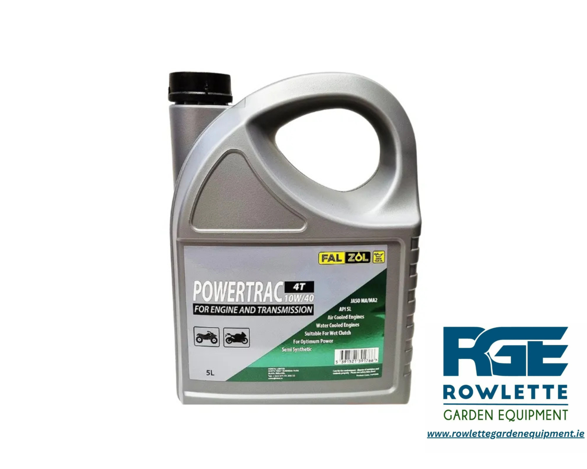 Powertrac Semi Synthetic 10W40 Quad/ATV Oil 5L