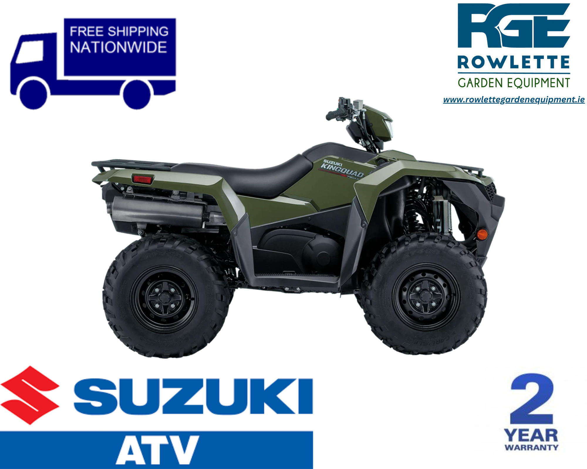 Suzuki Kingquad 500 – Terra Green ( NON POWER STEERING )