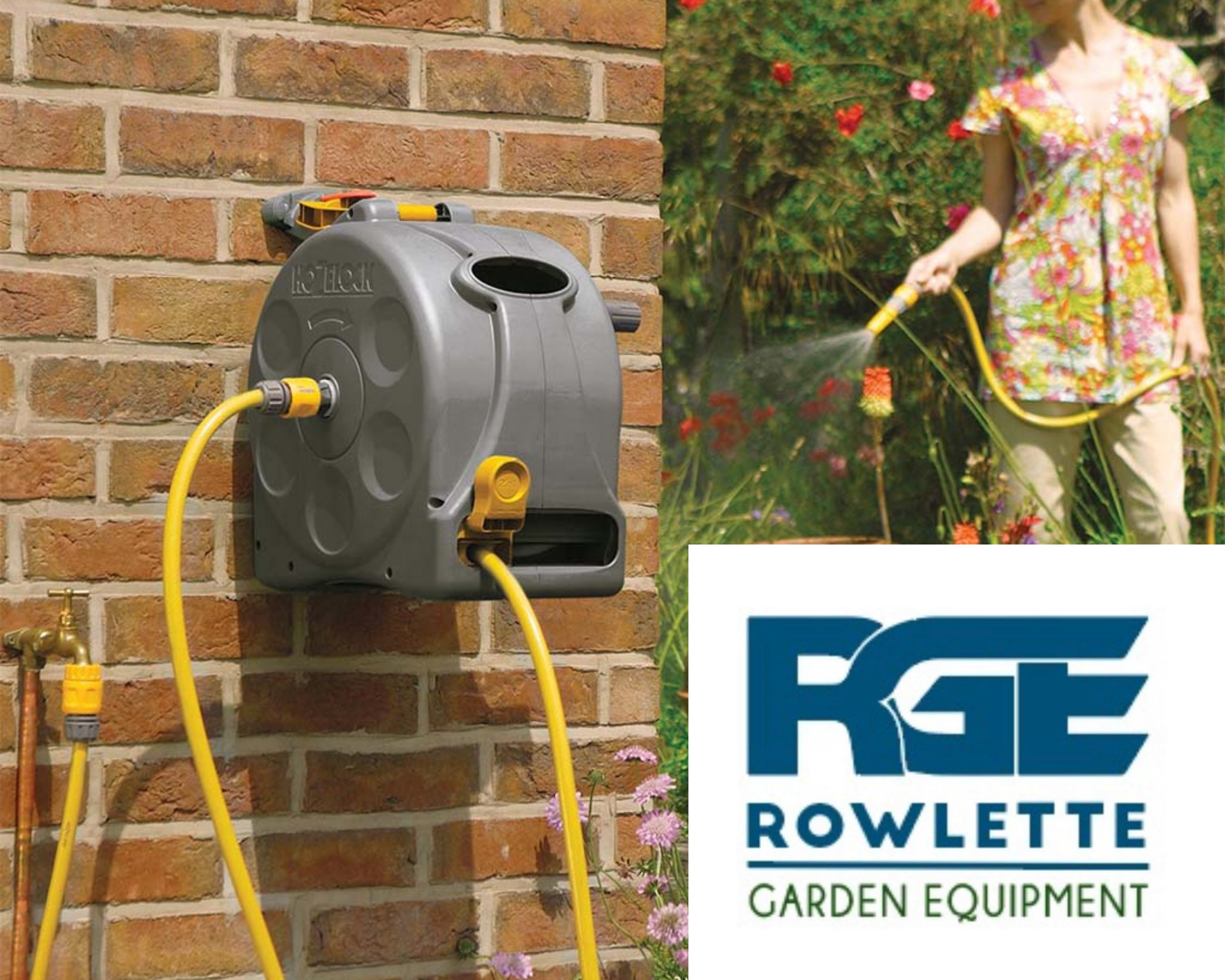 Hozelock Wall Mount 25 Meter Hose Real
