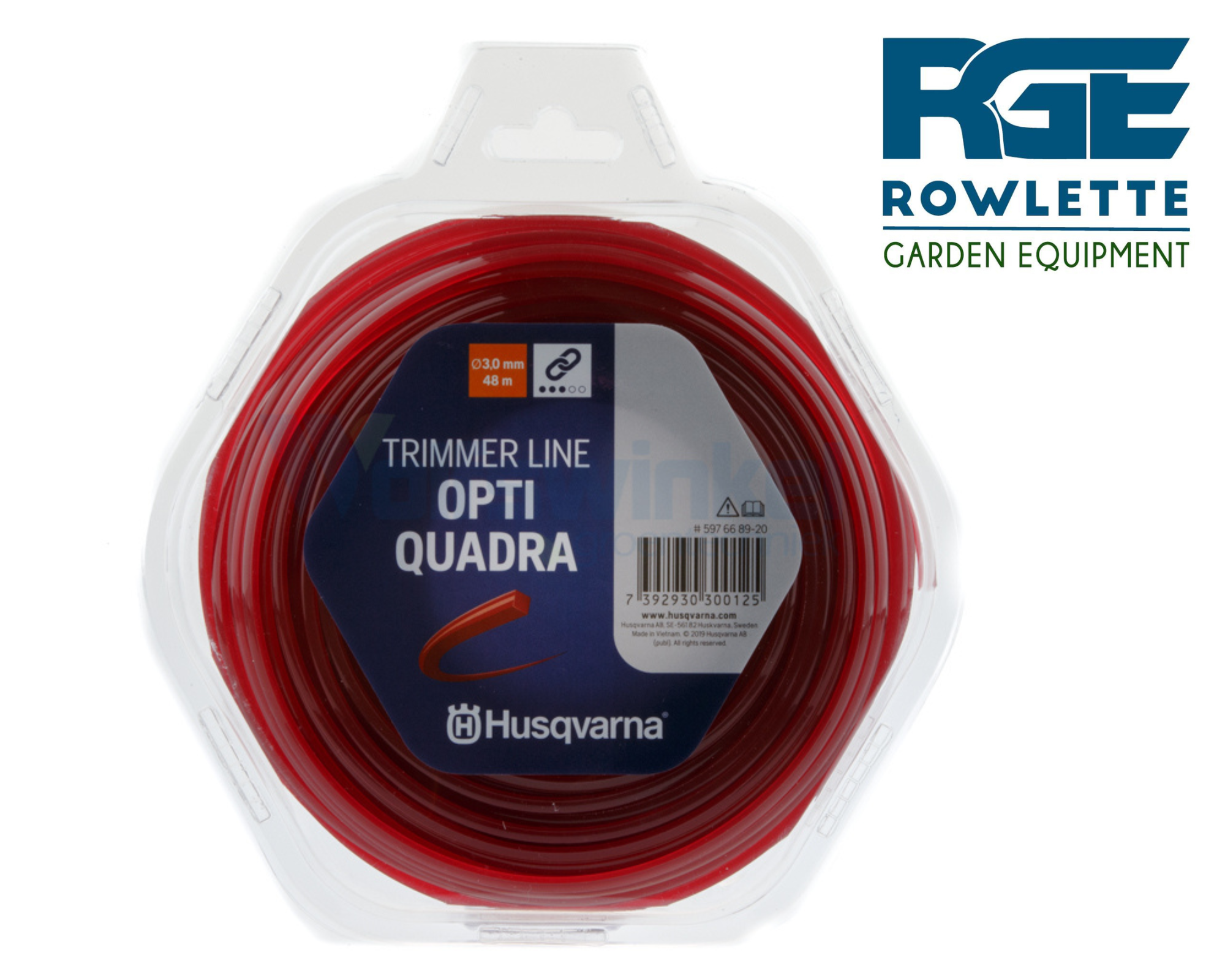 Husqvarna Brushcutter Opti Quadra 3.0 mm 48 M Red Strimmer Line