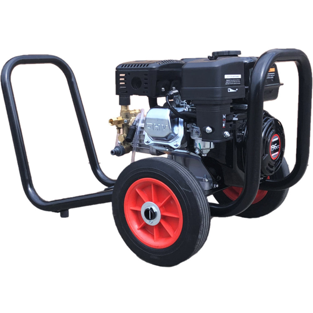 Loncin G200 6.5HP, 2200PSI @ 14LPM, Gearbox, Piston Pump, Low Profile Frame