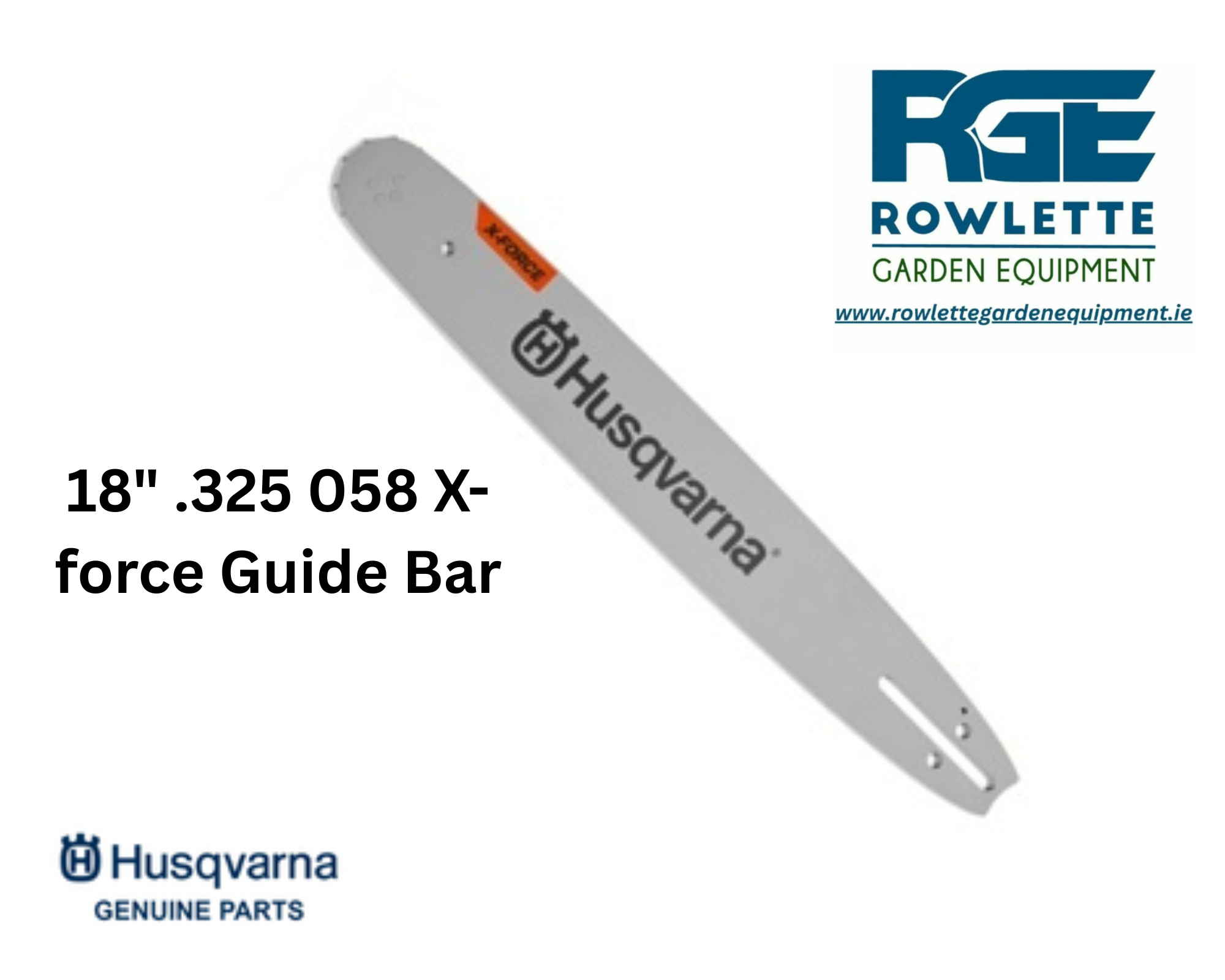 Genuine Husqvarna 545 Mark II and 550 XP 18" .325 058 X-force Guide Bar