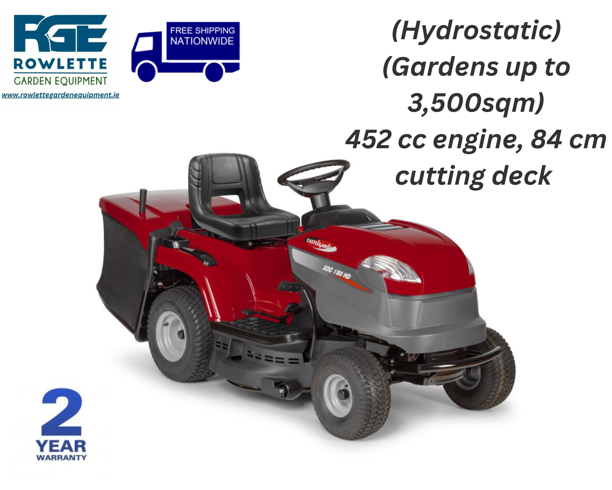 Castelgarden XDC150HD Hydrostatic Ride-On Lawnmower