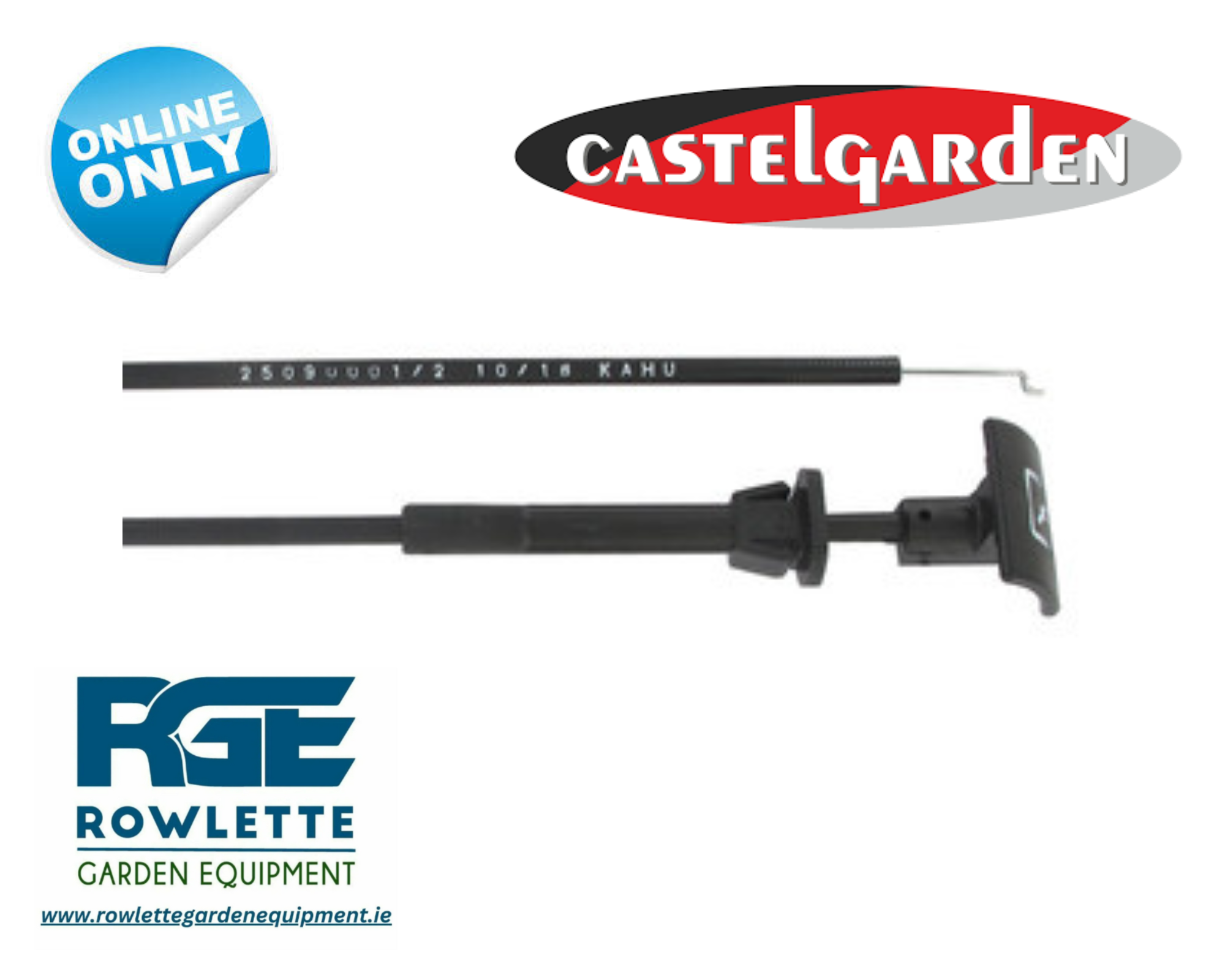 Genuine Castelgarden 102 & 122 Model Choke Cable