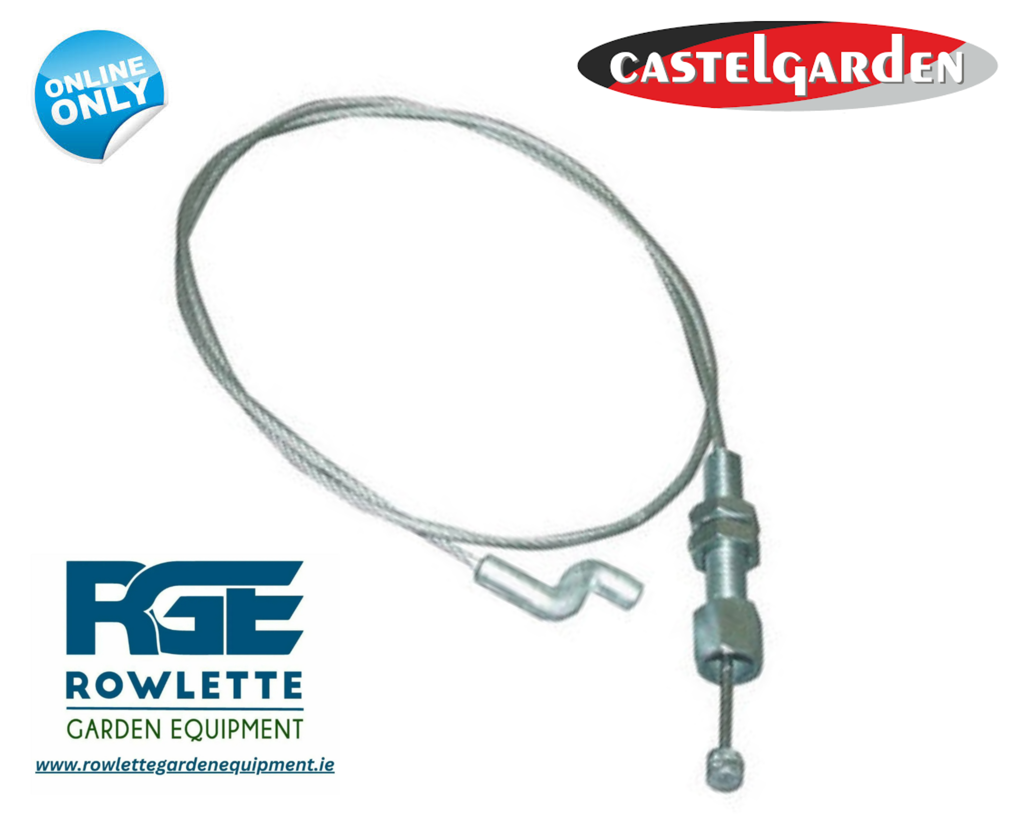 Genuine Castelgarden 102 & 122 after 2000  Length: 760 mm deck lifting cable