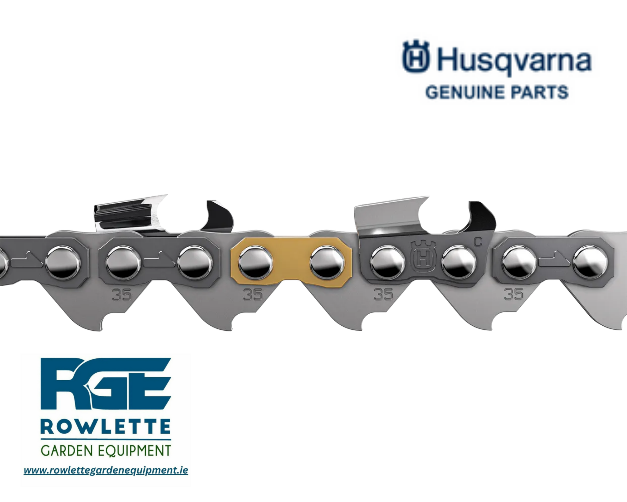 Genuine Husqvarna 15"Saw chain X-CUT C35 Chisel .325" 1,5 mm 64 Drive Links