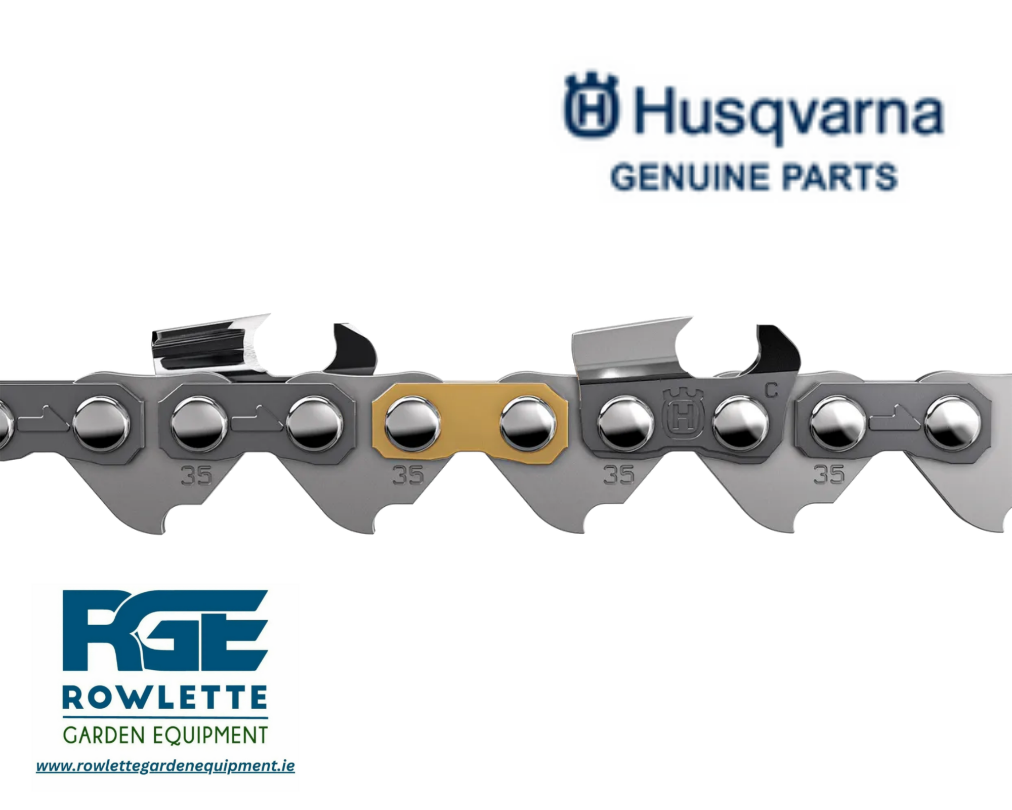 Genuine Husqvarna Saw chain X-CUT C35 Chisel .325" 1,5 mm,72 drive links