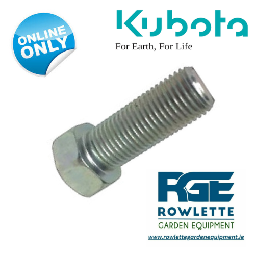 Genuine Kubota G18, G21, GR2100, GR2120, GZD21, T1760, TG1860 Right hand thread Blade Bolt