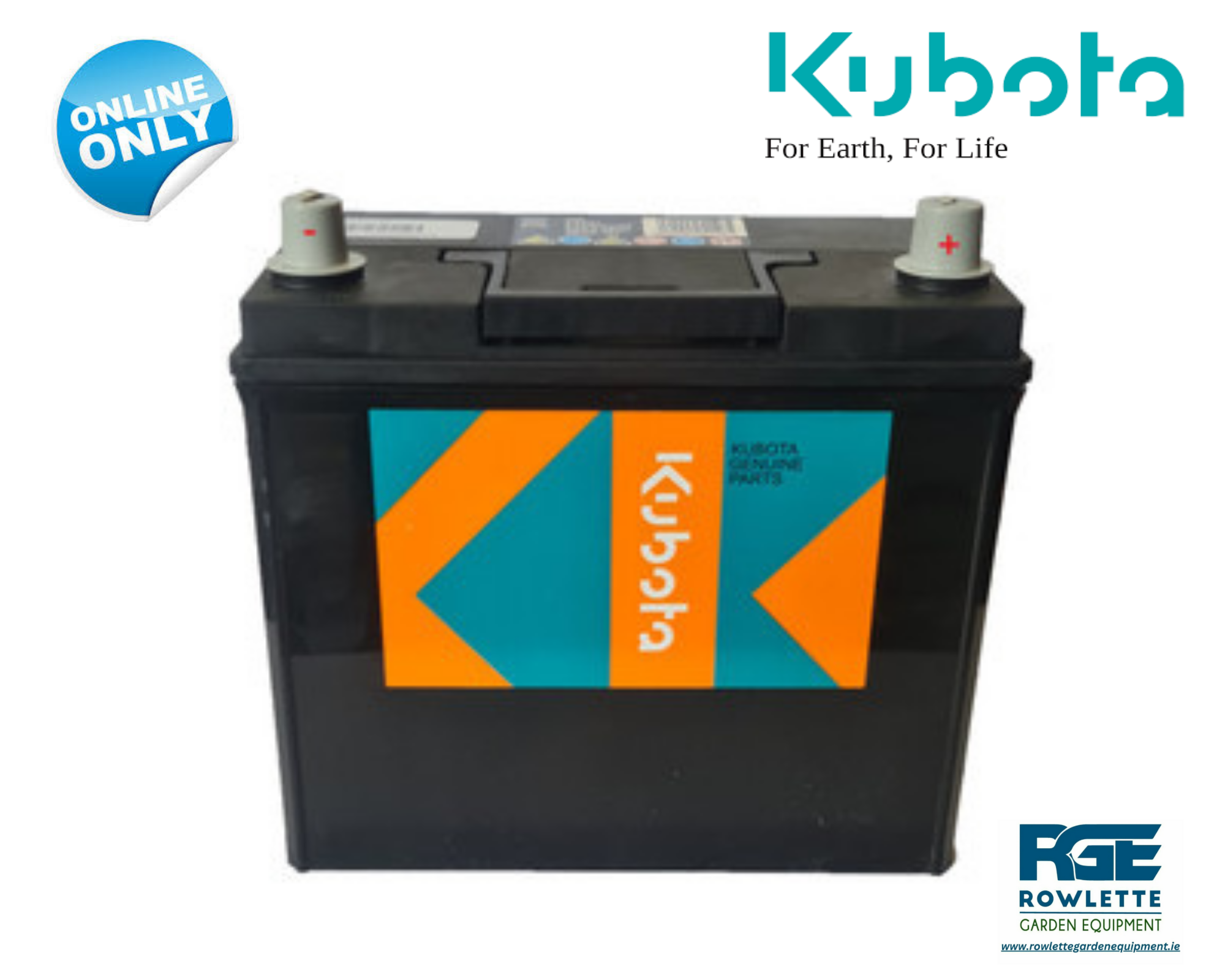 Genuine Kubota Sealed Battery 1 Year Warranty