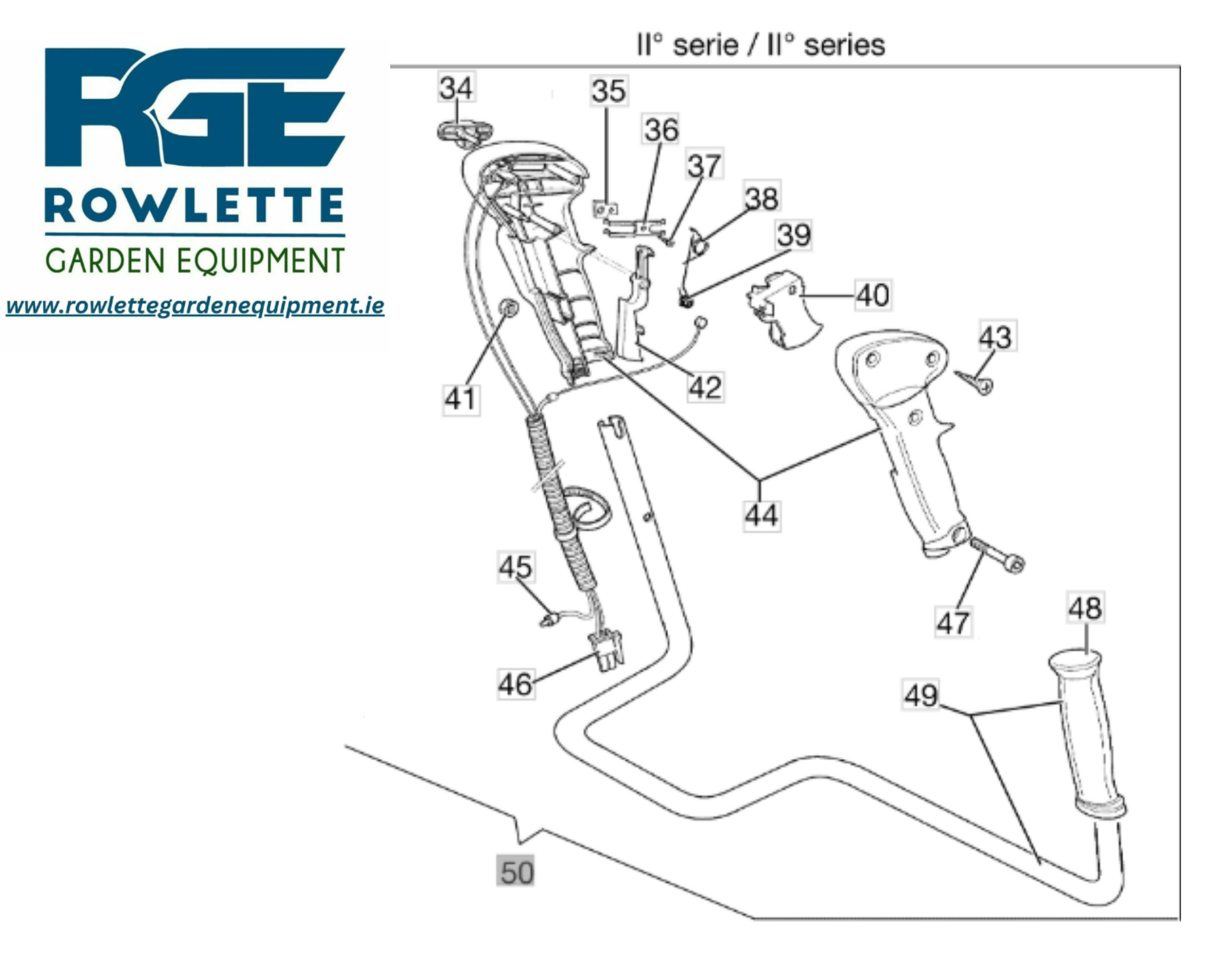 Genuine Oleo Mac 746T/750/750T/755 Complete Handle