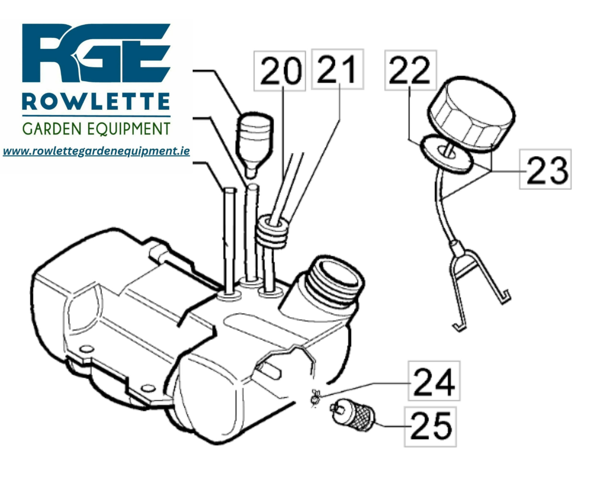 Genuine Oleo Mac 746T 750T 755M Tank Fuel