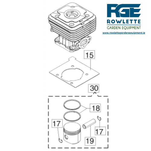 Genuine Oleo Mac Cylinder&Piston Sparta 381