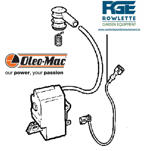 Genuine Oleo Mac Digital Coil 956 - 962 White