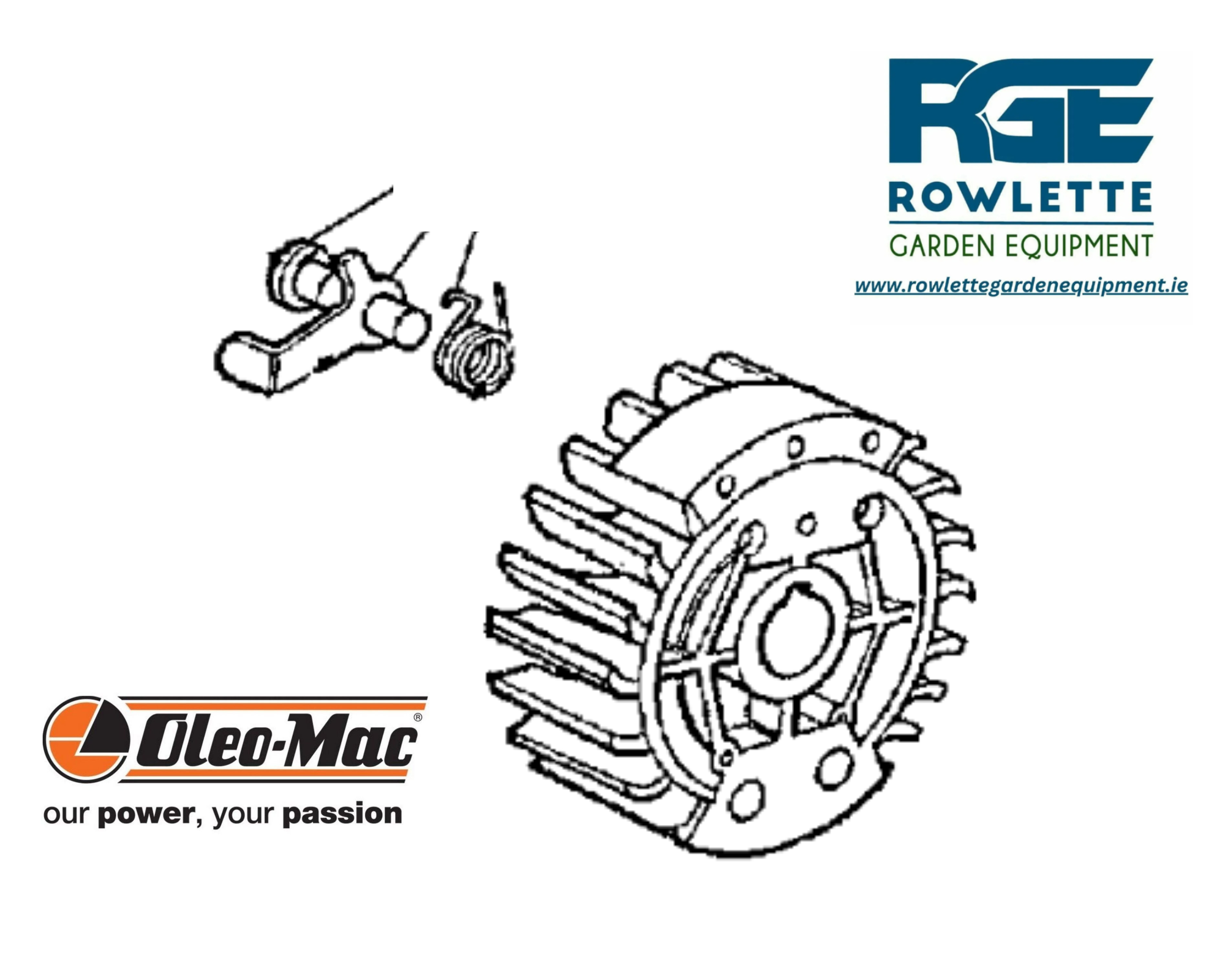 Genuine Oleo Mac Flywheel 936/940C