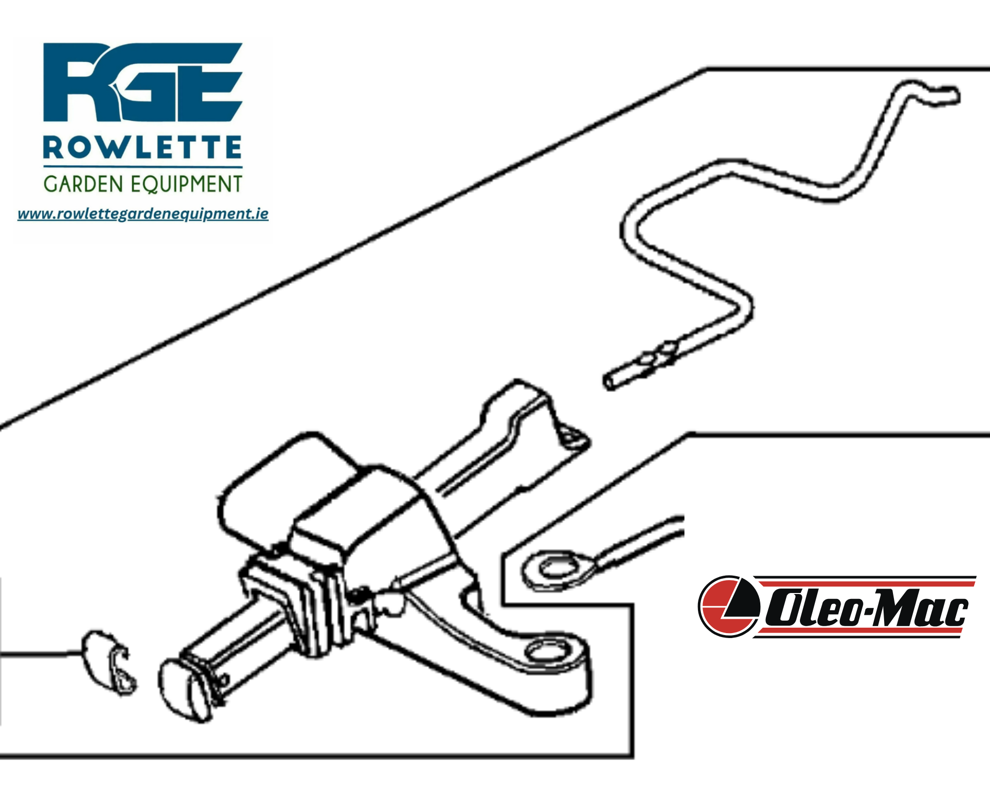 Genuine Oleo Mac GS720/GS820 Throttle Rod Kit