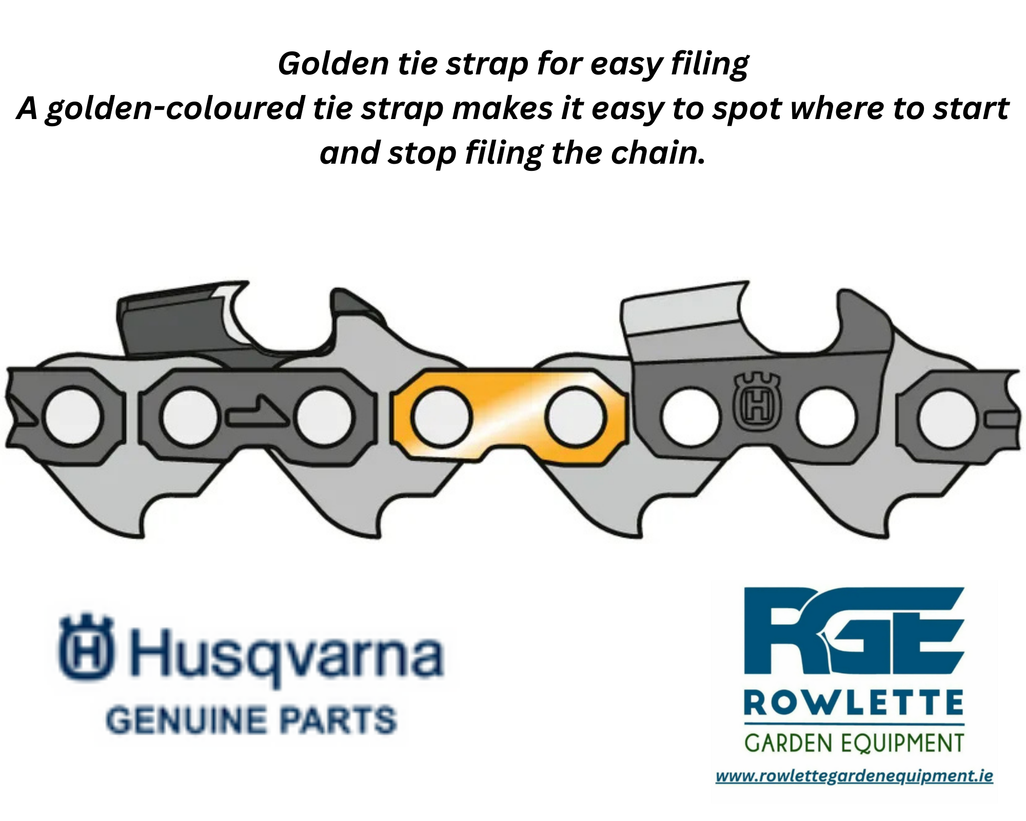Genuine Husqvarna Saw chain X-CUT C35 Chisel .325" 1,5 mm,72 drive links