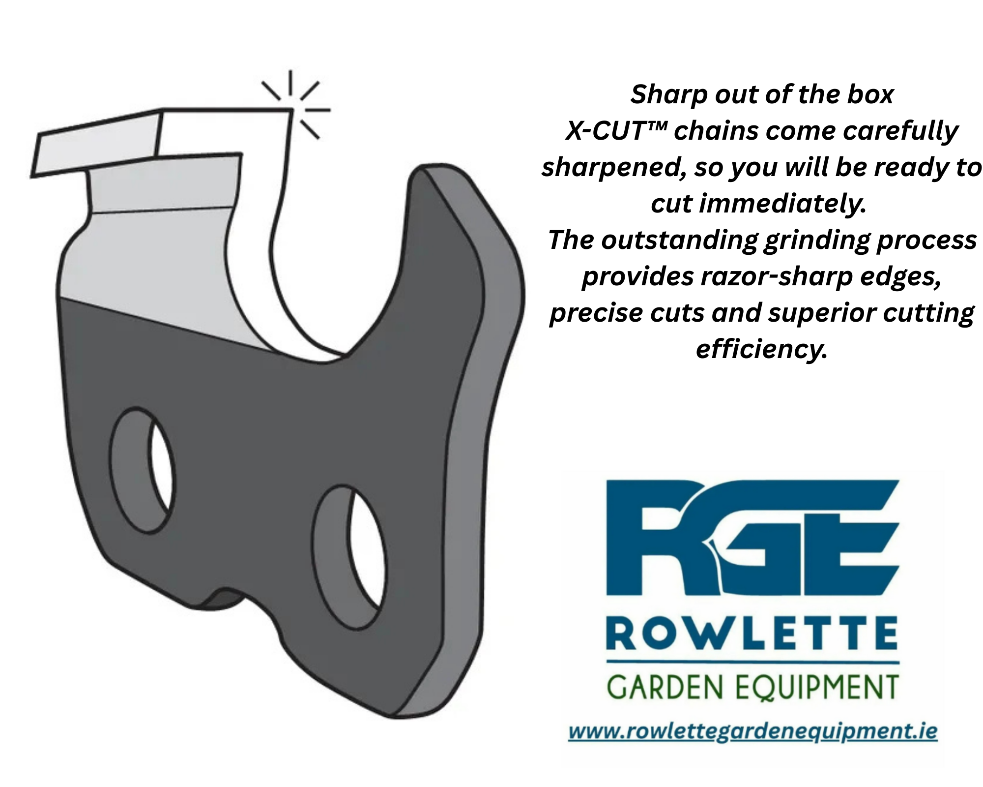 Genuine Husqvarna 15"Saw chain X-CUT C35 Chisel .325" 1,5 mm 64 Drive Links