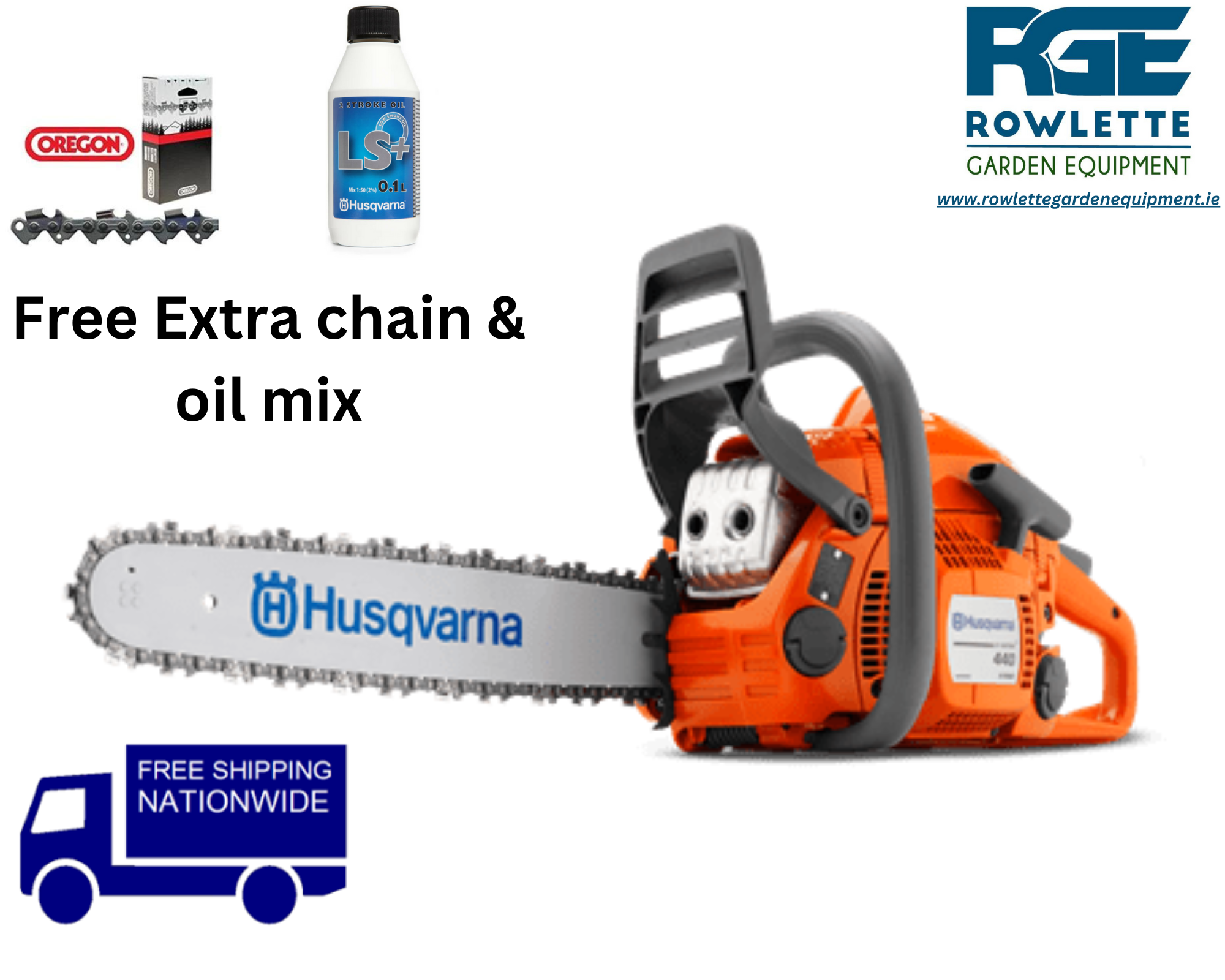 Husqvarna Chainsaw 440 15"Bar & Chain