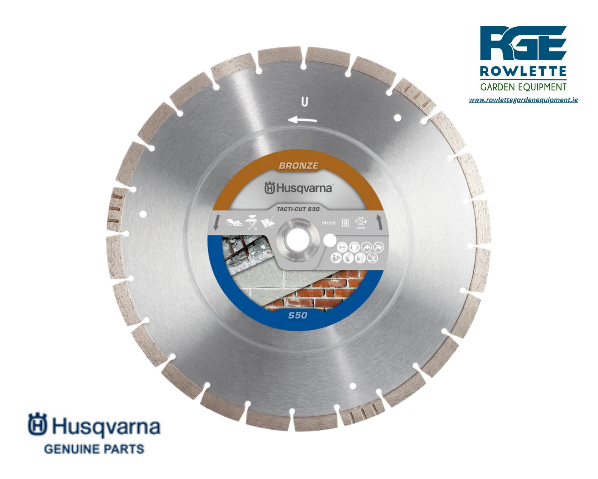 Genuine Husqvarna 14" TACTI-CUT S50 Diamond Blade