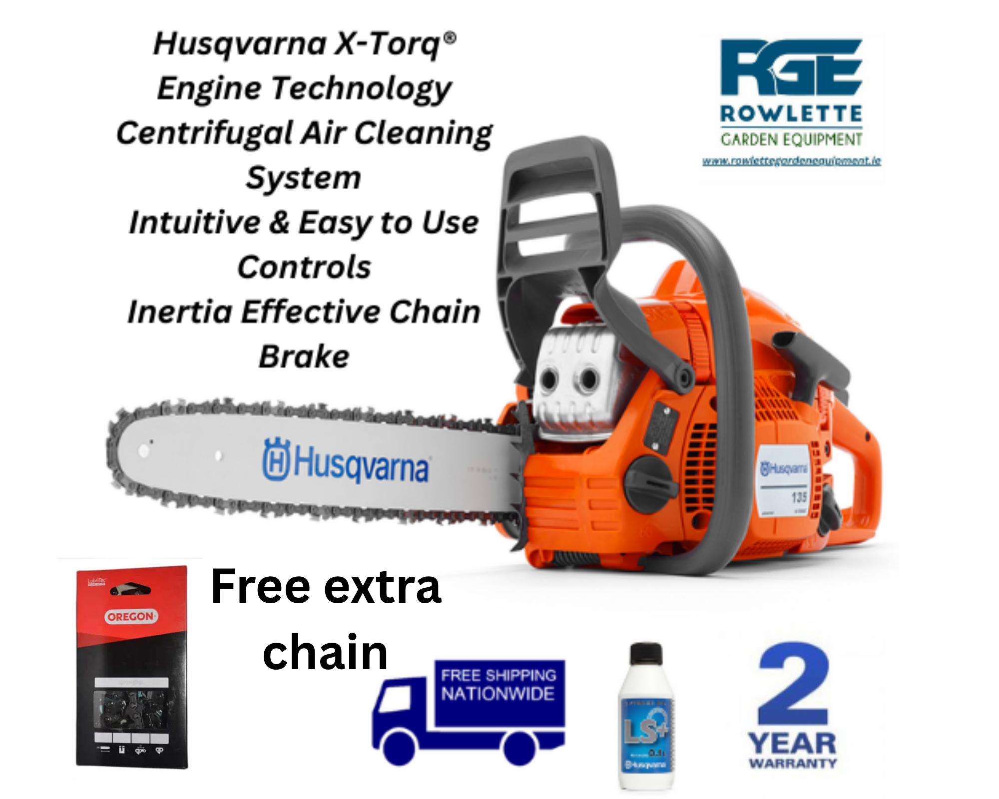 Husqvarna Chain Saw 135 mark 2
