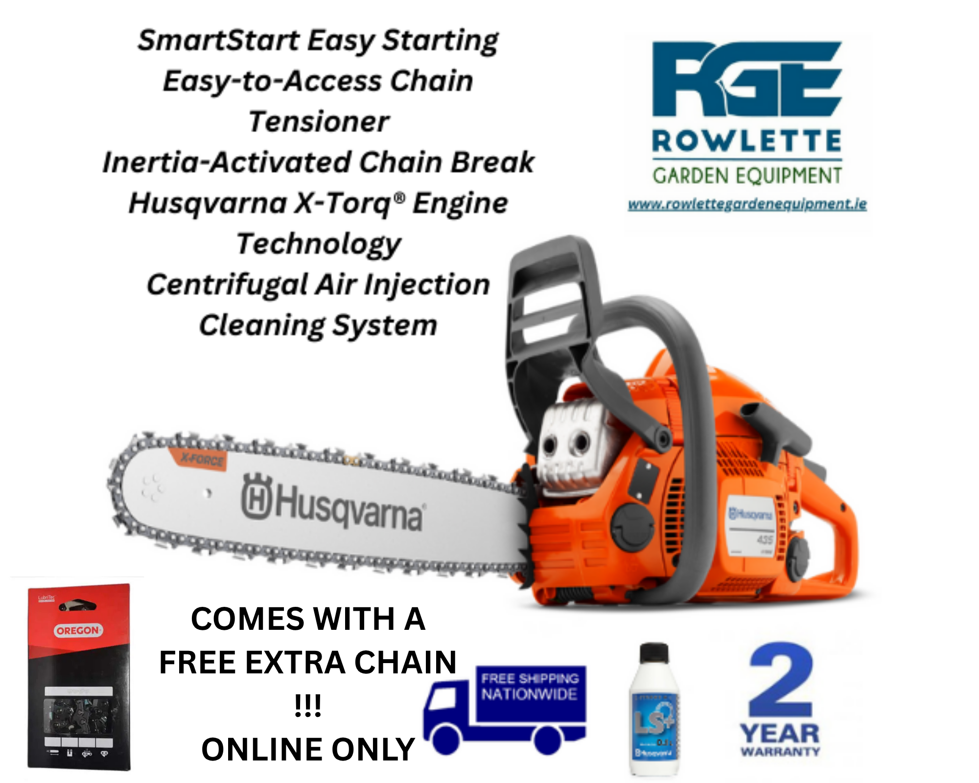 Husqvarna Chainsaw  435 MK II