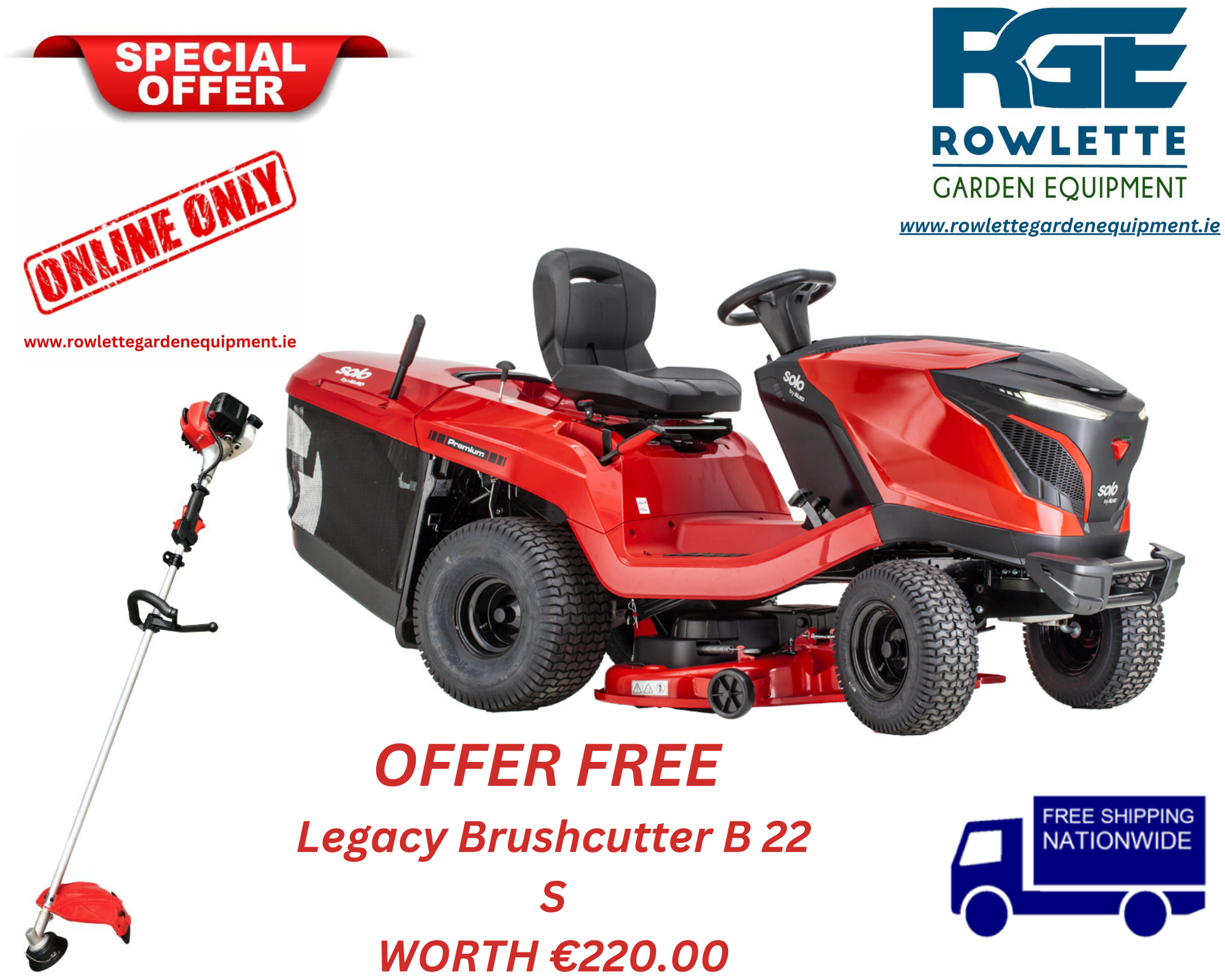 OFFER !!!Solo by AL-KO T 15-95 HD-A Premium Hydrostatic Rear Collect Lawn Tractor