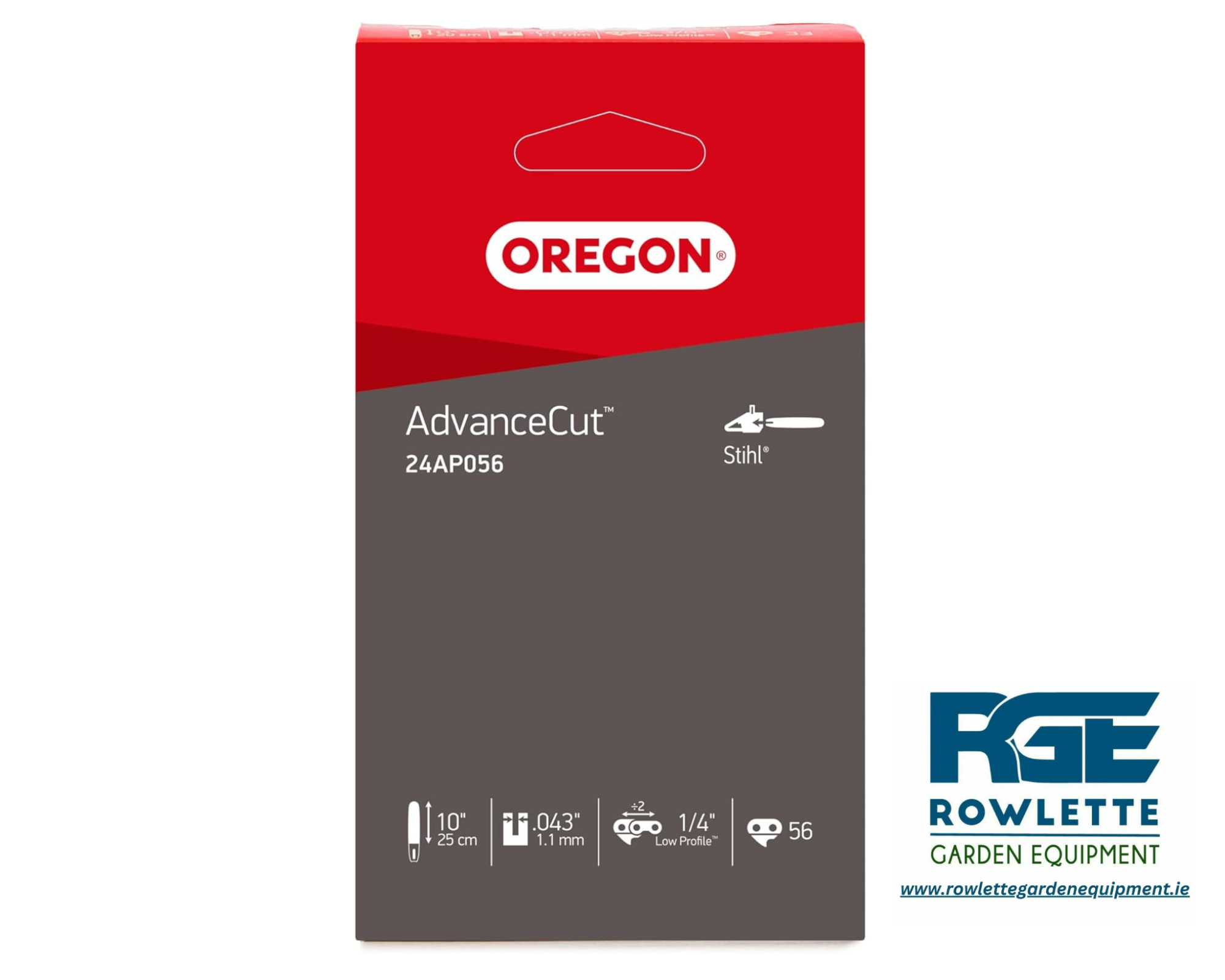 Oregon 1/4" 0.43 56 link 25cm bar 1.1mm ( Stihl)