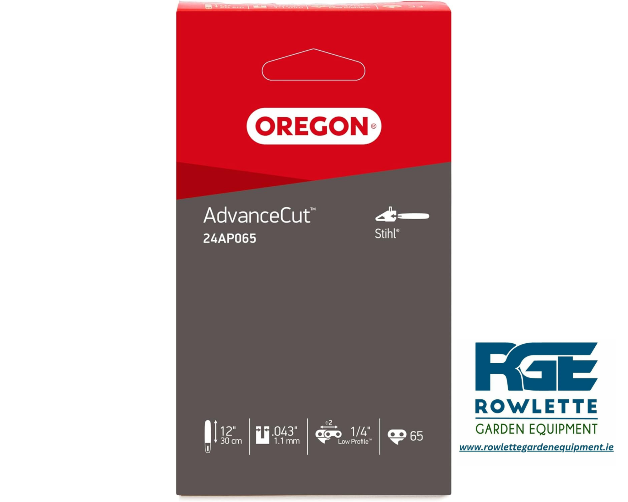Oregon 1/4" 0.43 65 link 30cm bar 1.1mm (Stihl)