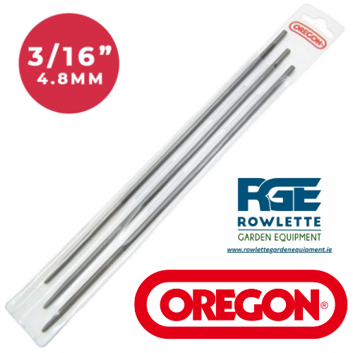 Oregon 3/16" 3 Pack Chainsaw Files