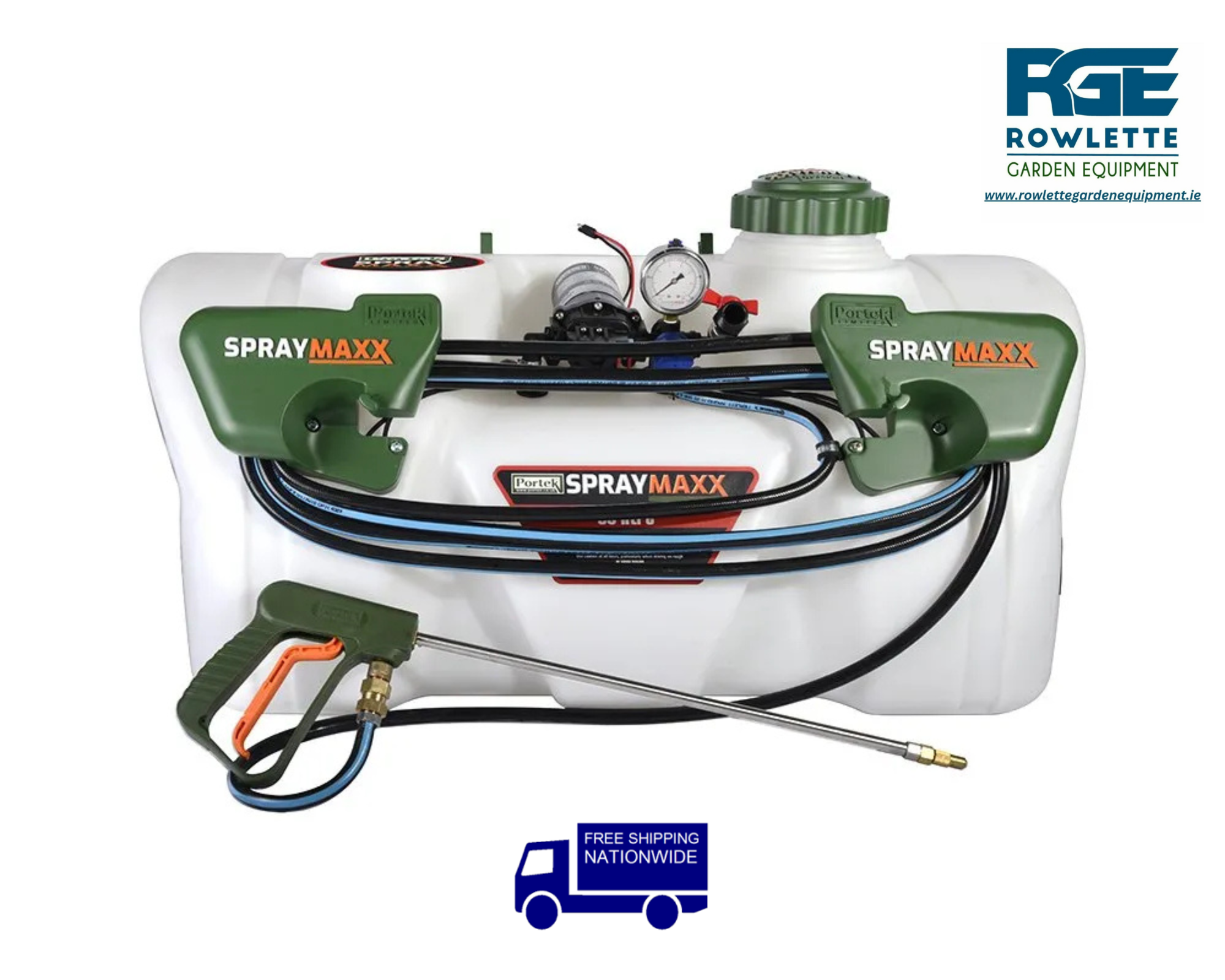 Portek Spraymaxx Pro Series Quad ATV Spot Sprayer 90L (8.3L/min pump)