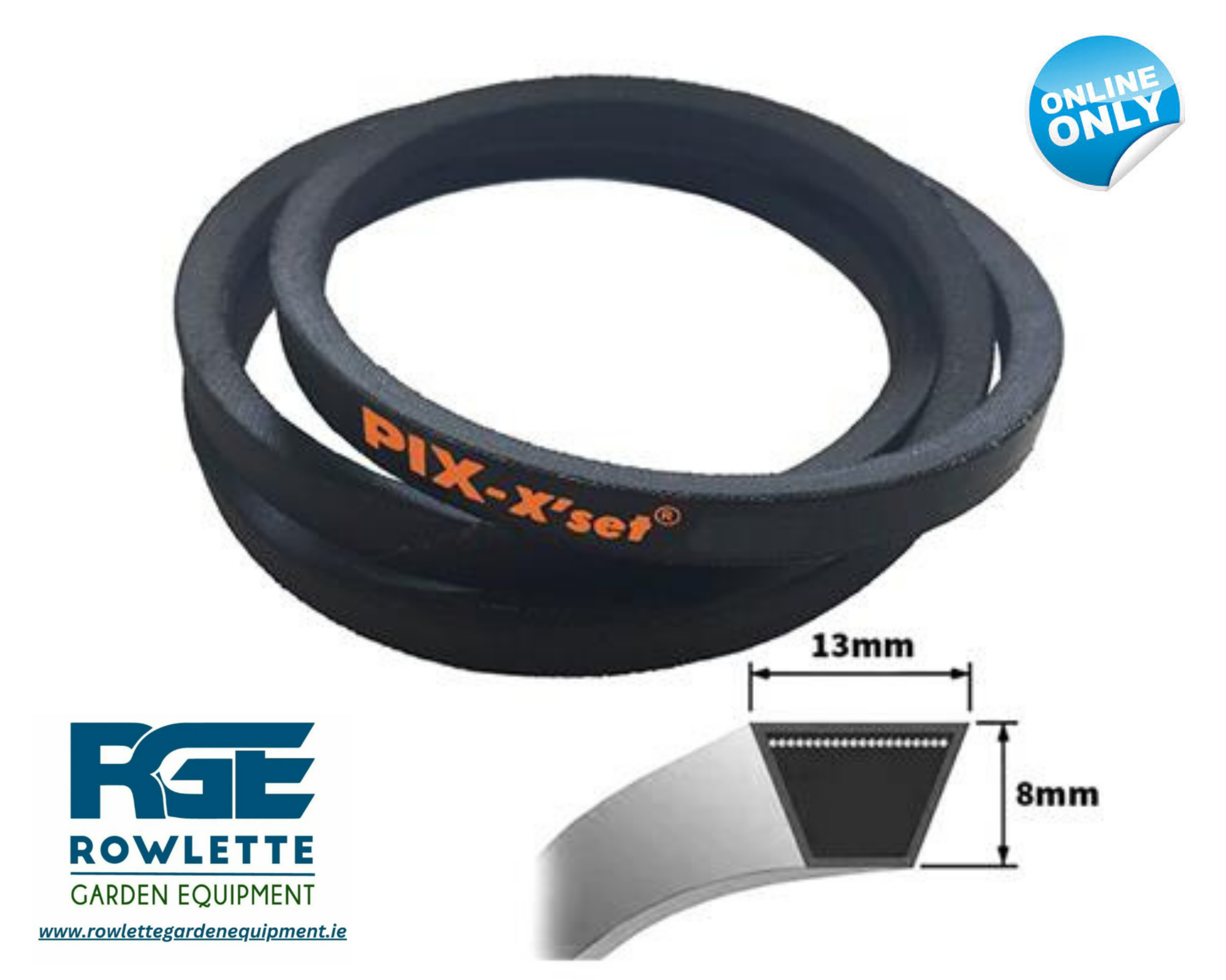 Replacement Castelgarden Twin-Cut 102/122 drive belt hydro models ( 2001-2011 )