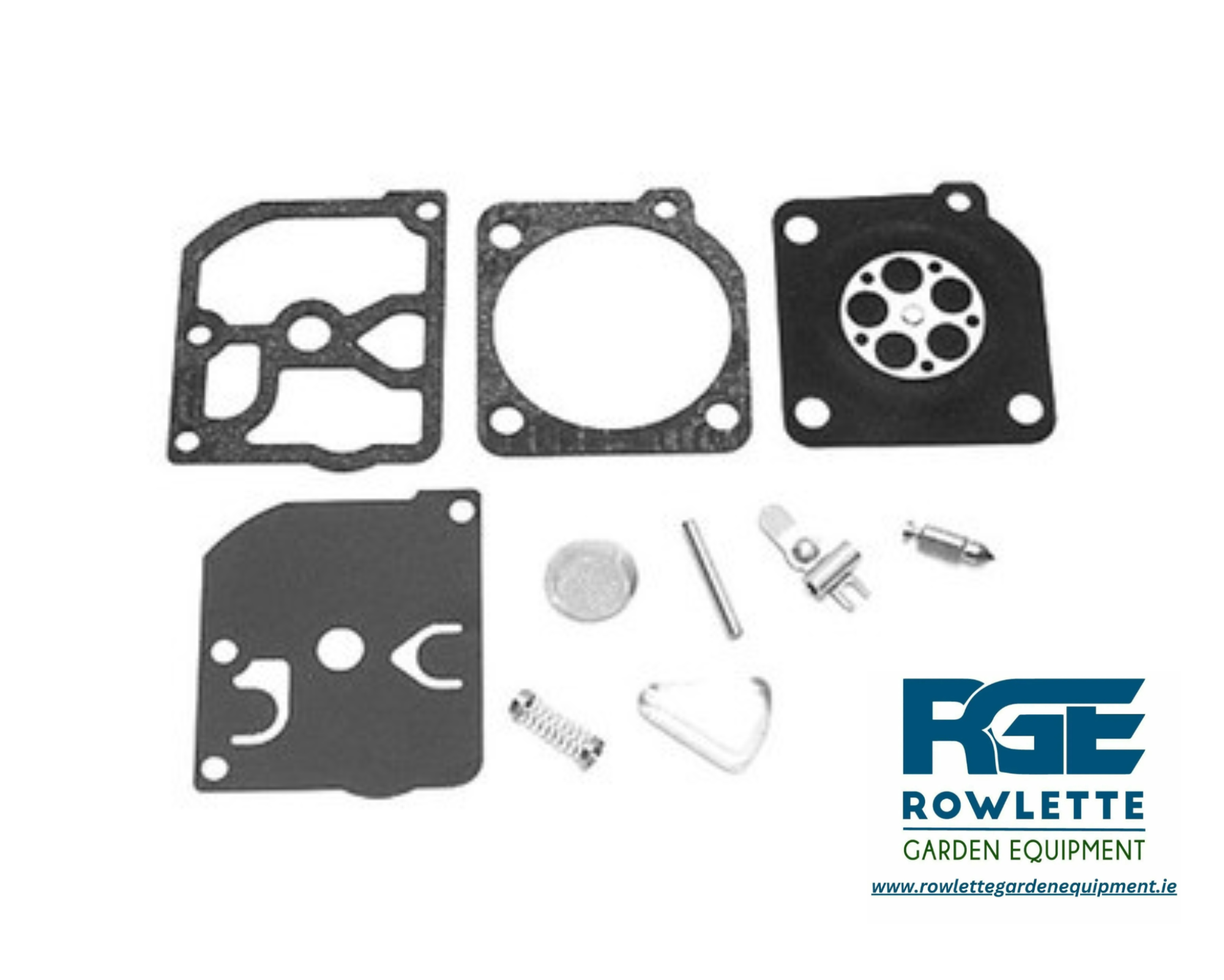 Replacement Husqvarna: 40, 45, 240R, 245R. Jonsered: CS2050, CS2045, CS2041. Partner: 400, 410, 450, 460, 490 Carb Kit