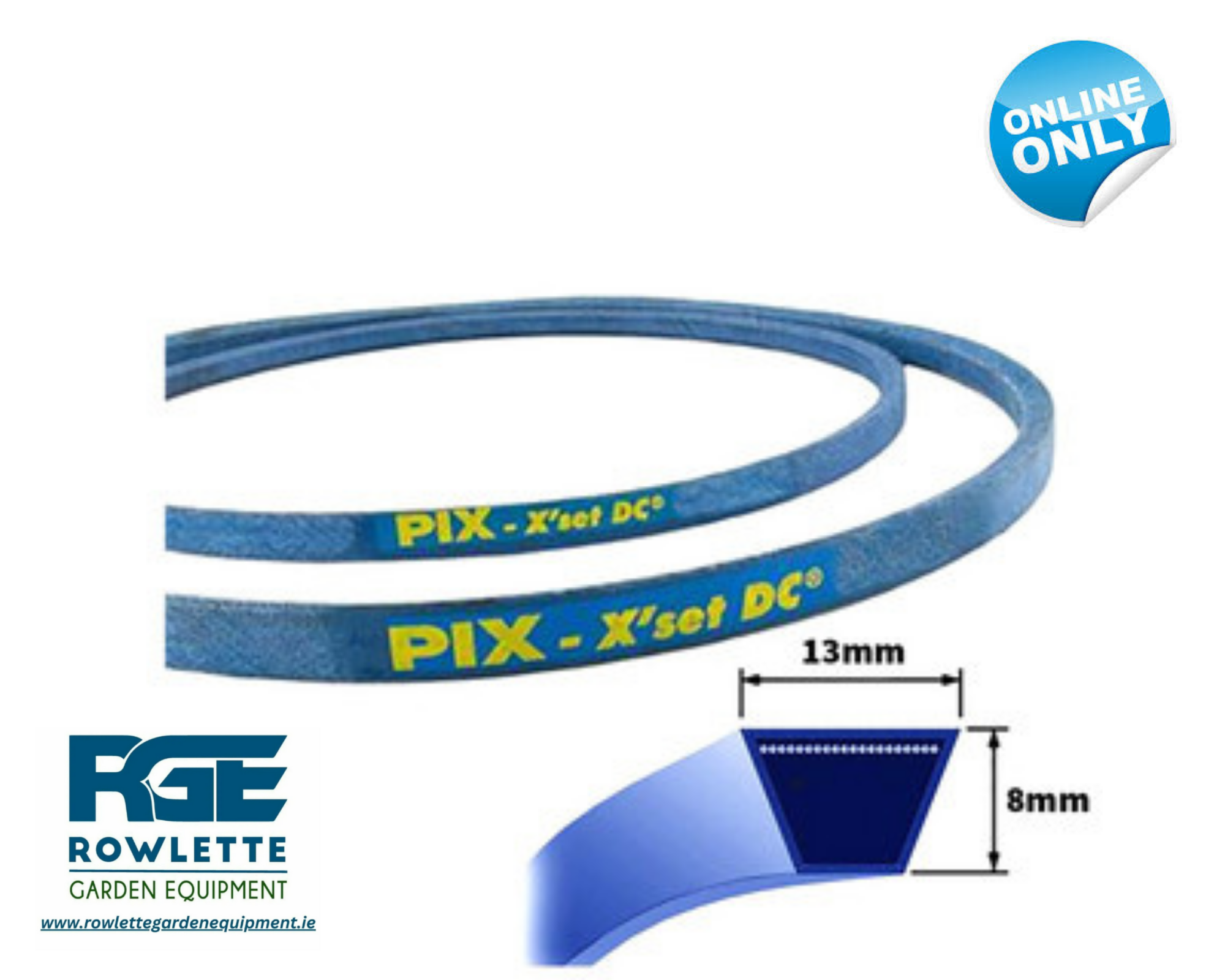 Replacement Husqvarna Rider 112cm decks on models 15T, 16, R15V2, PRO15, PRO18, R320AWD, 155,175, R316TXAWD, R318, R320AWD Deck Belt
