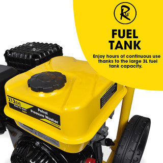 Rocwood Petrol Pressure Washer Max 3190 Psi