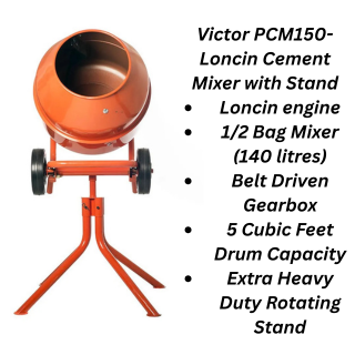 VICTOR Petrol Mixer PCM150 with Loncin Engine