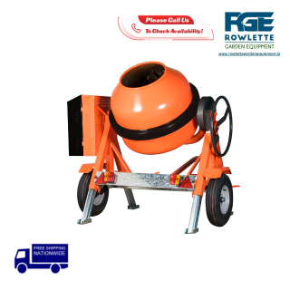 Victor Road-Tow Petrol Site Mixer - 360L Drum (Honda Engine)