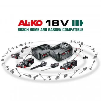 AL-KO 18V Bosch Home & Garden Compatible CSM 1815 Cordless Pruning Chainsaw (6" Bar & Chain) (Kit)