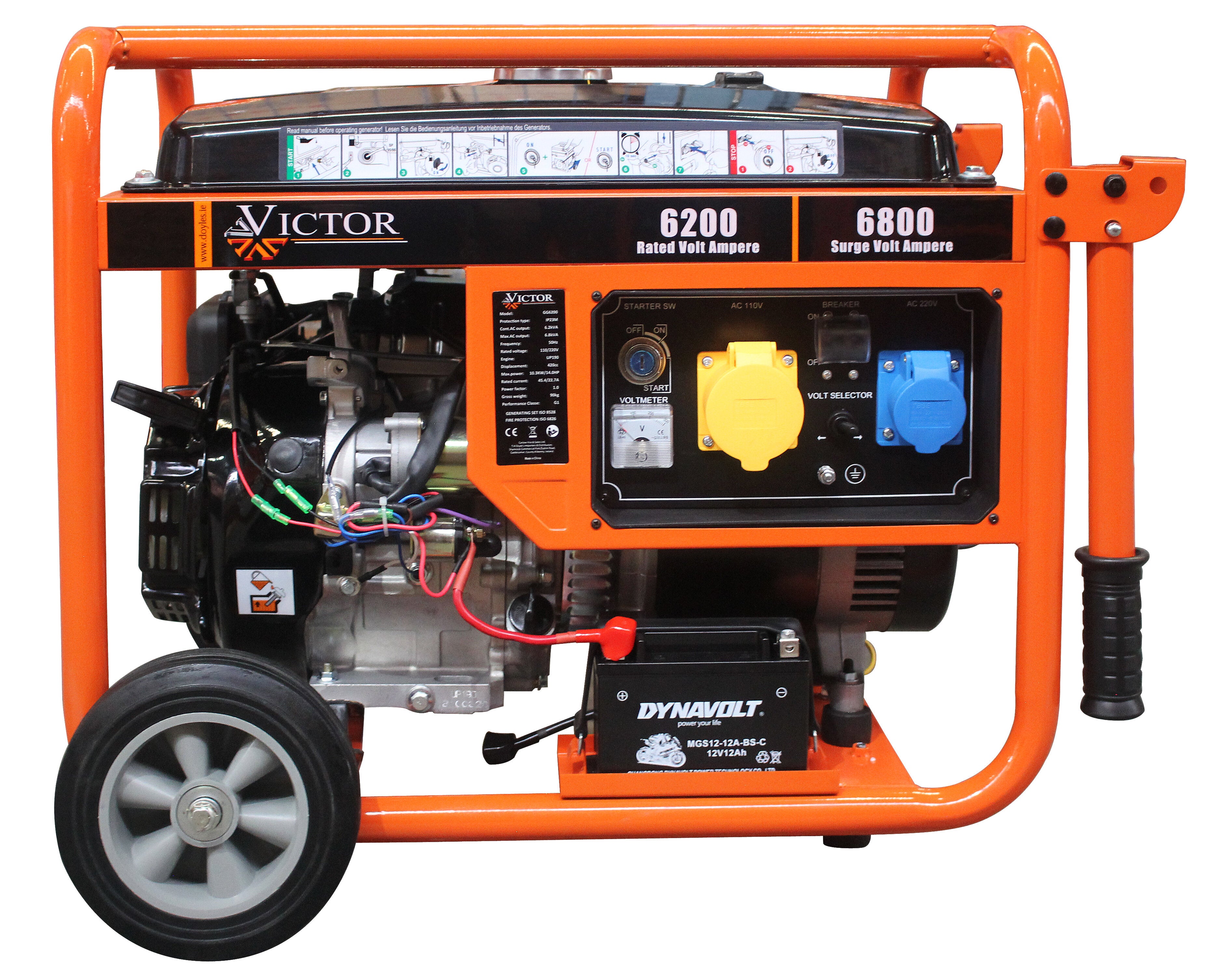 Victor Petrol Powered Generator (6.8KVA)