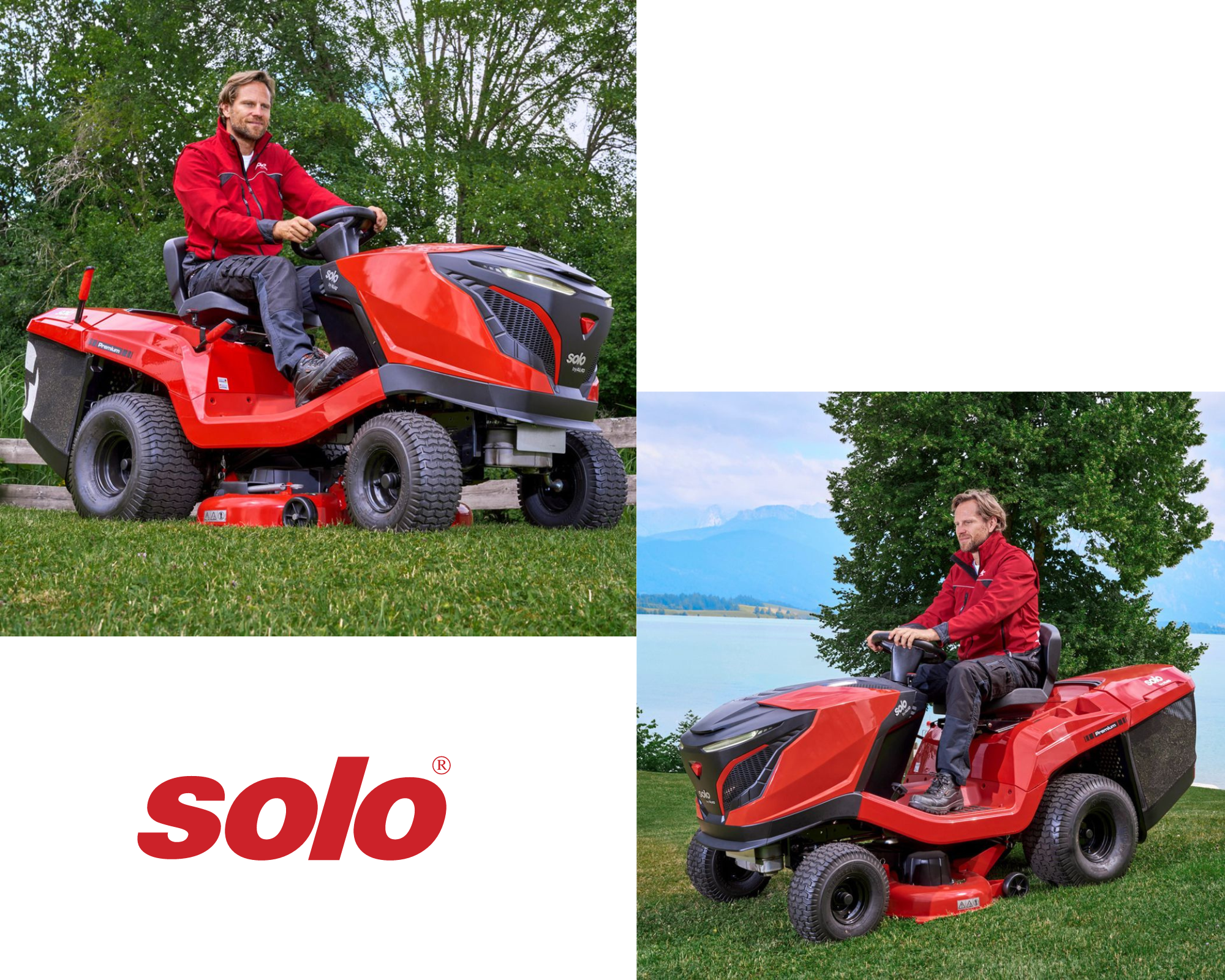 Solo by AL-KO T 15-95 HD-A Premium Hydrostatic Rear Collect Lawn Tractor