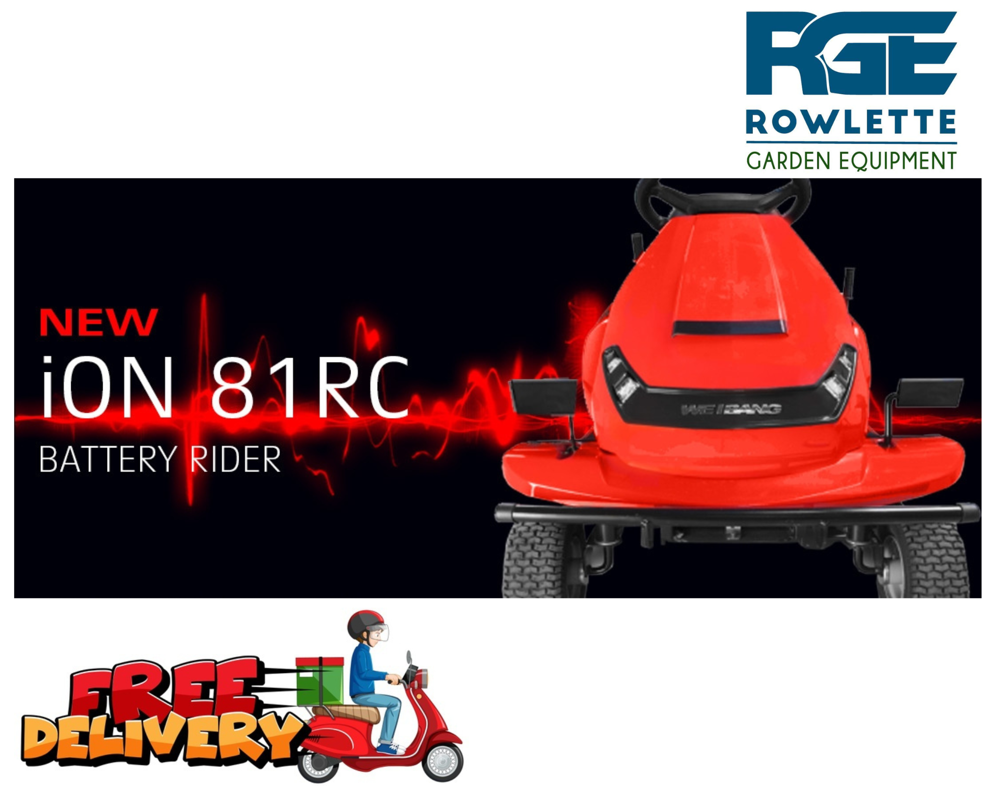 Weibang Ion 81 RC - E Ride On Mower